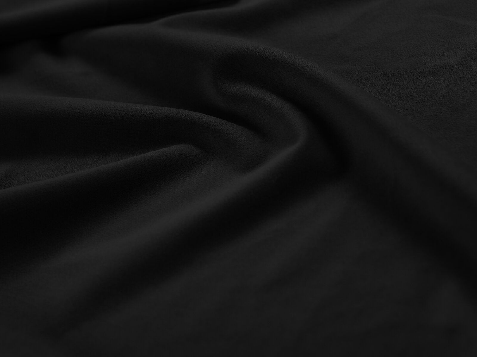 Micadoni Symmetrisches Ecksofa Mamaia 6-Sitzer Samt Bluvel Schwarz schwarze Beine