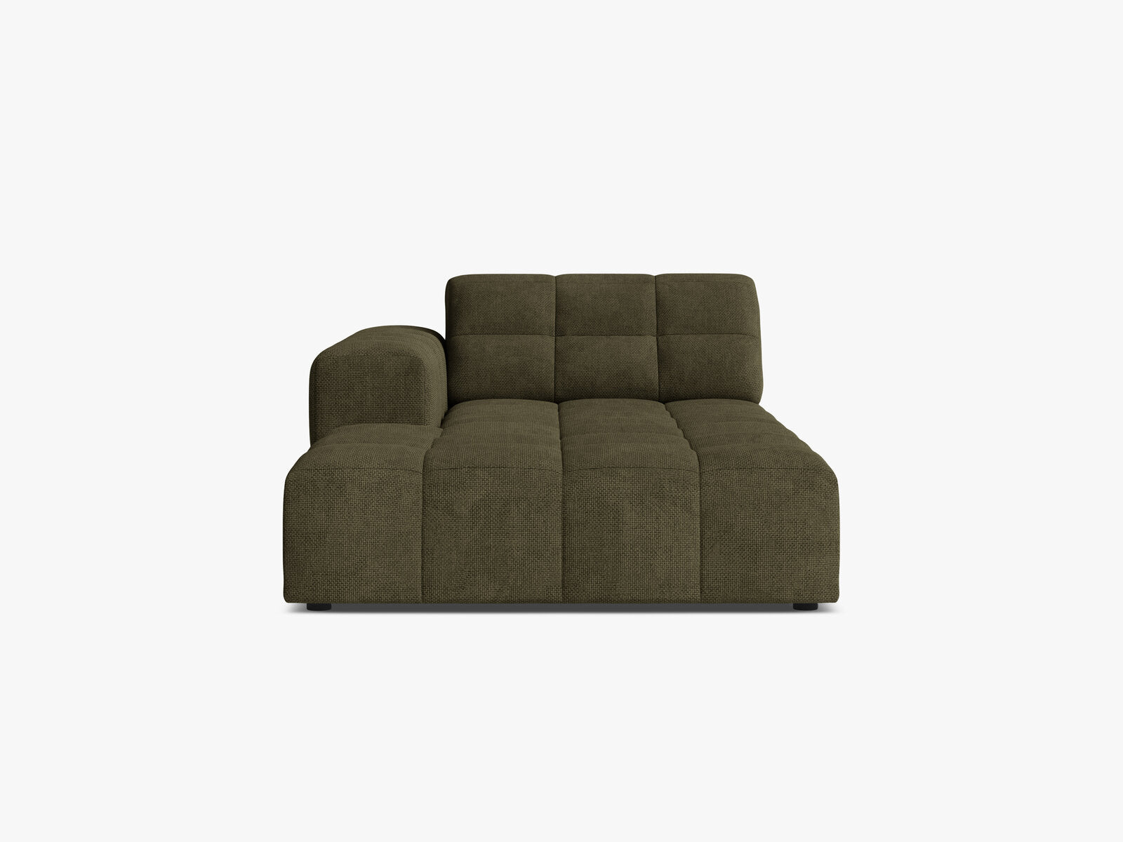 Micadoni Jennifer Chaiselongue Links Chenille Eden Grün