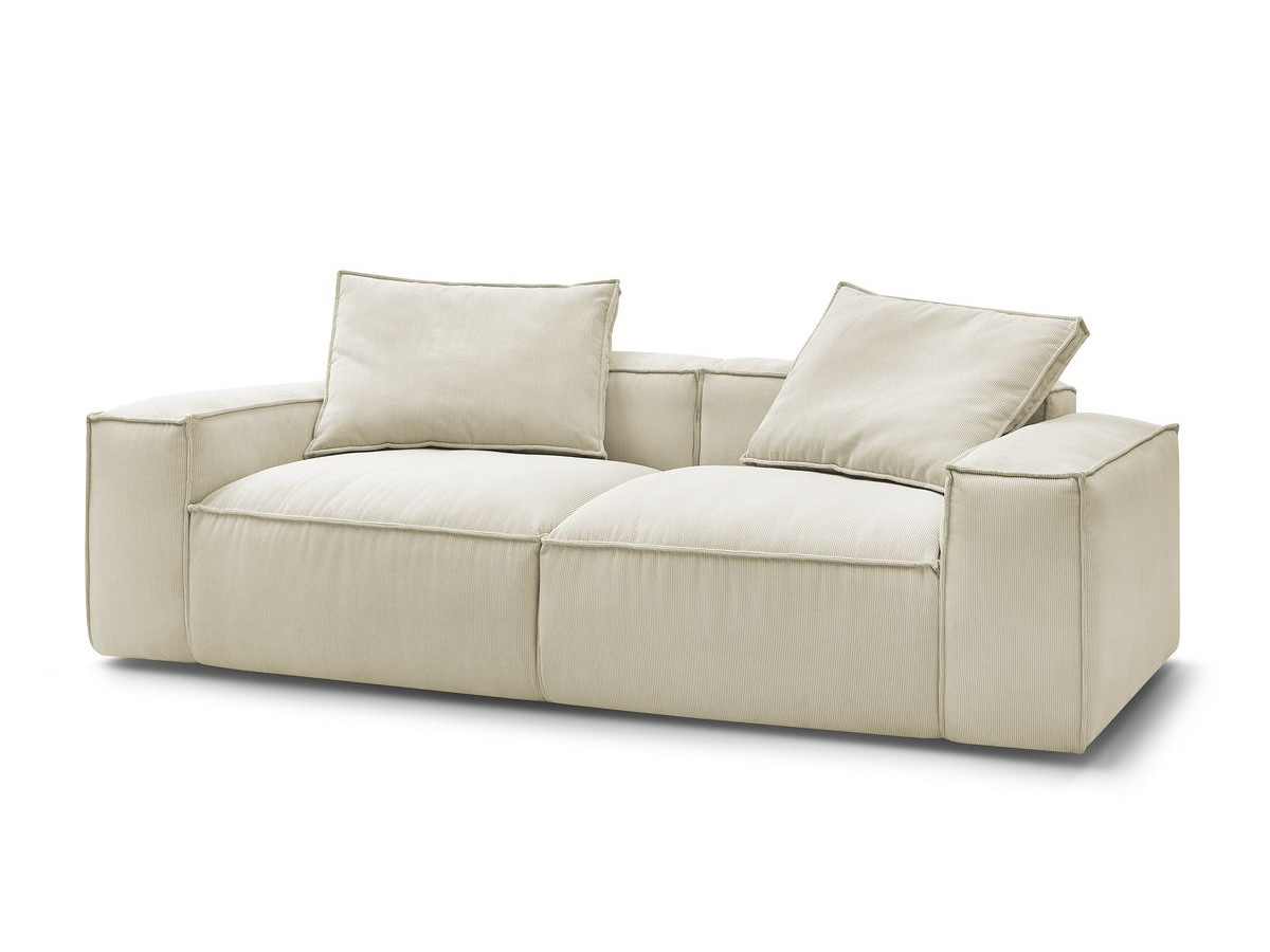 Bobochic Boheme Sofa 3-Sitzer Cordsamt Beige