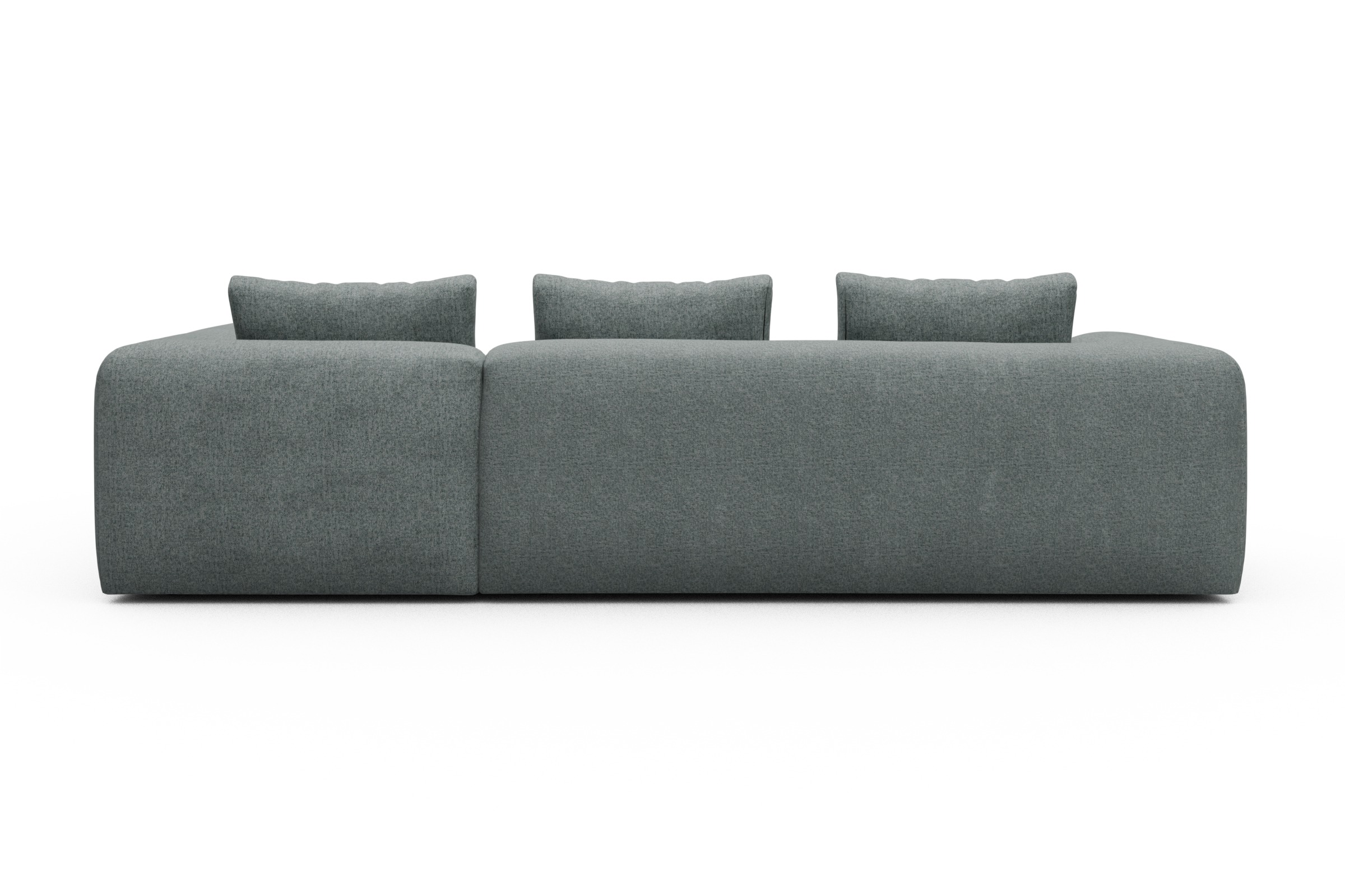 Ecksofa Fred 2x 2,5-Sitzer rechts offen Casone-Light-Mixed-Green