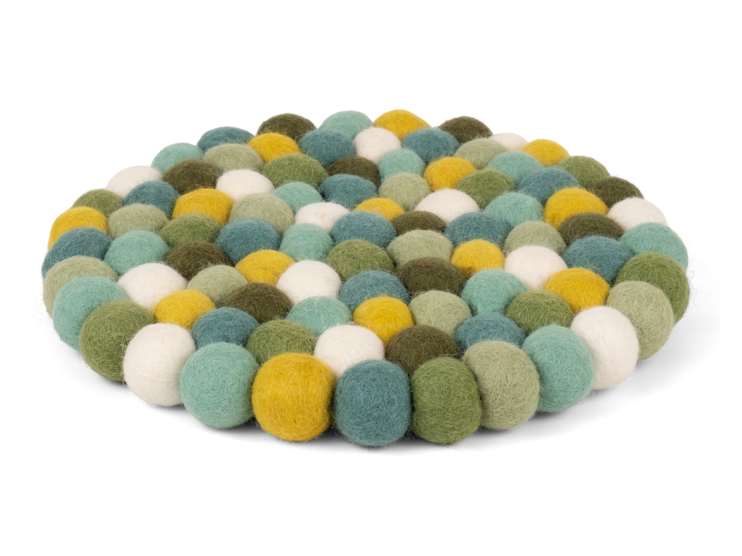 myfelt Finn Topfuntersetzer Grün-Türkis-Weiß Ø 20 cm