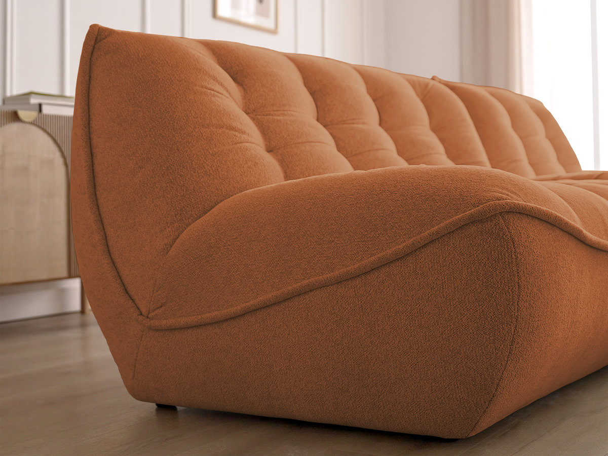 Bobochic Serena Ecksofa Melange-Stoff Orange