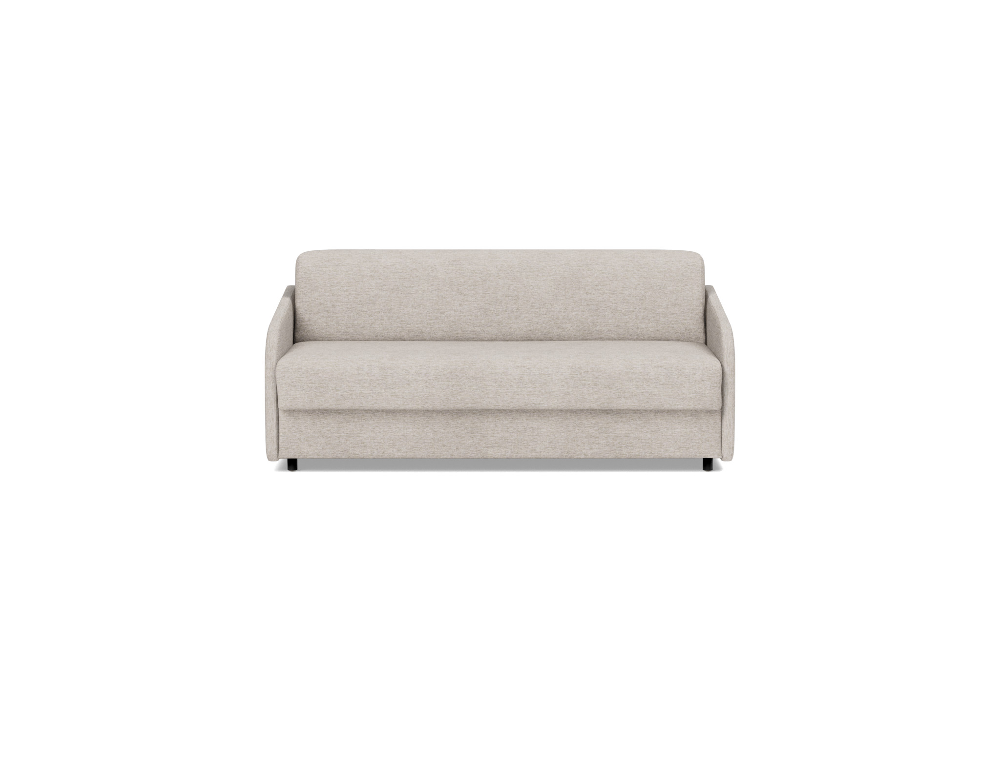Schlafsofa Eivor mit Memory-Matratze 140 Chenille Yuveno 471-Sand
