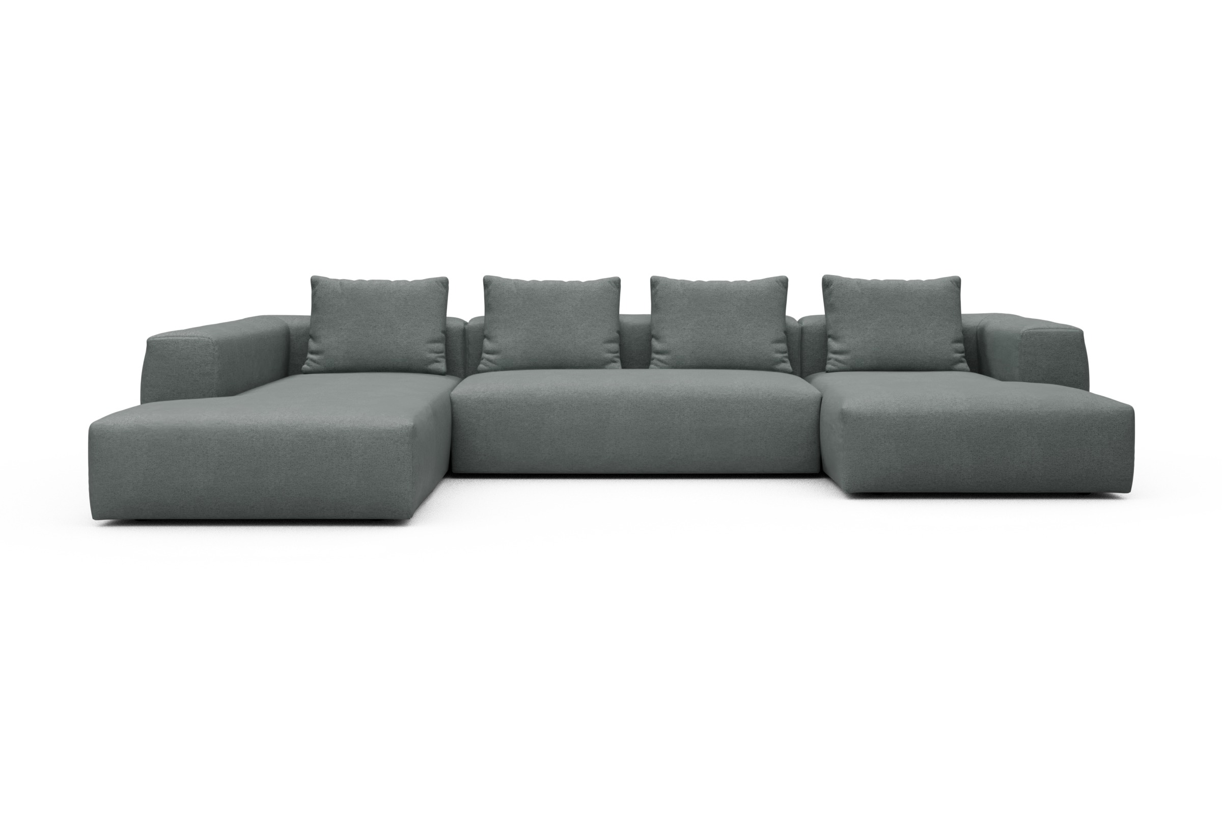 Skandi Home Wohnlandschaft Fred Relax-Ecke links mit 2-Sitzer und Chaiselongue rechts Denari-Soft-Grey moebelfaktor