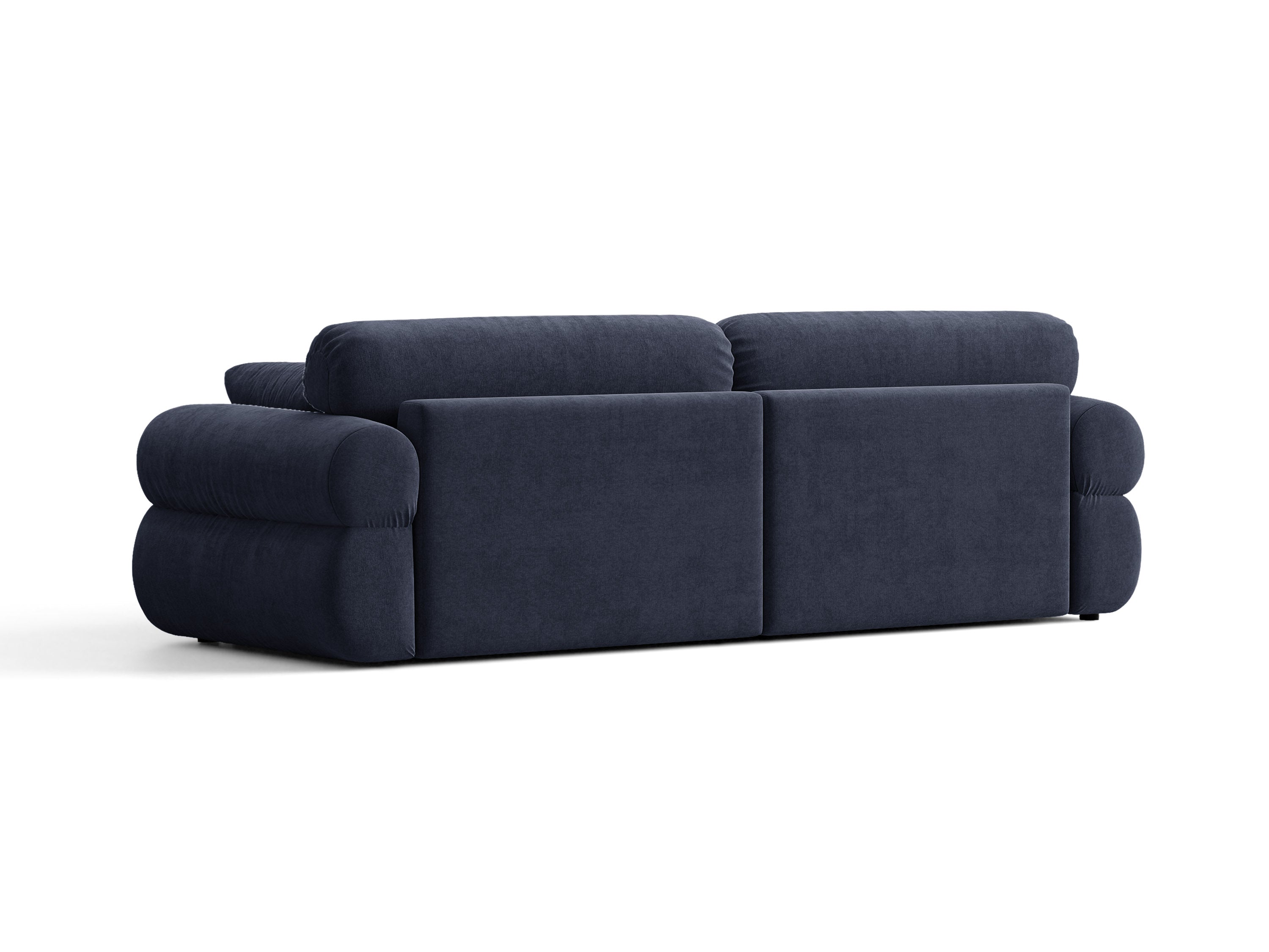 Micadoni Ophelia Sofa 4-Sitzer Strukturierter Stoff Liberty Marineblau
