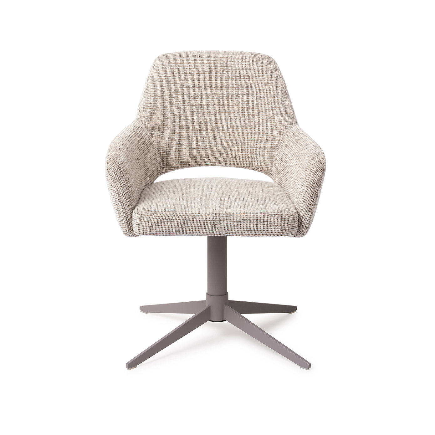 Jesper Home Esszimmerstuhl Yanai Caramel Grid Quad Grau
