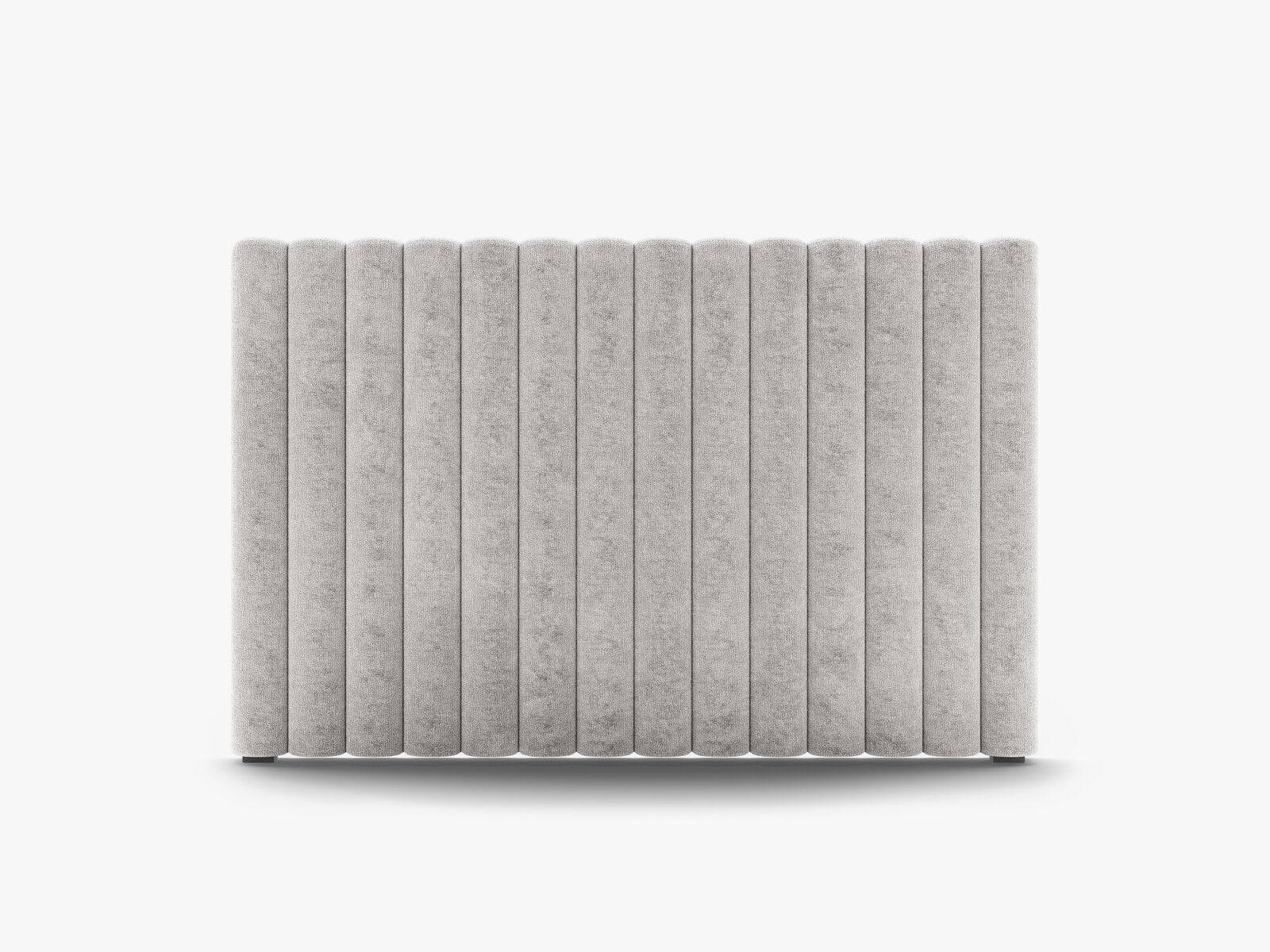 Micadoni Mistero Samtiger Kopfteil 80 cm Chenille Perfect Harmony Hellgrau 140x95