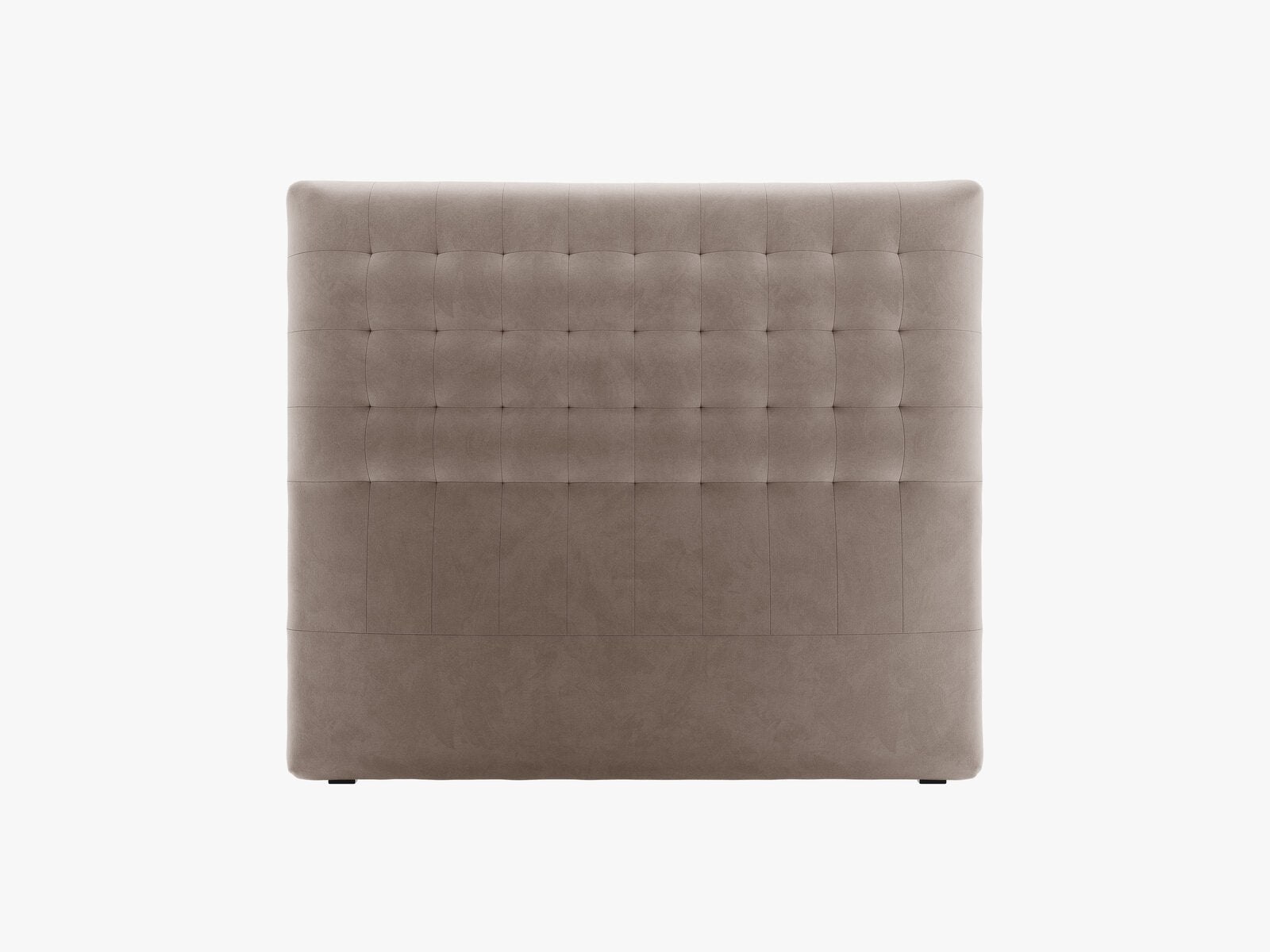 Micadoni Nova Samtiger Kopfteil 120 cm (H 120 cm) Samt Paris Warmes Grau 140x120