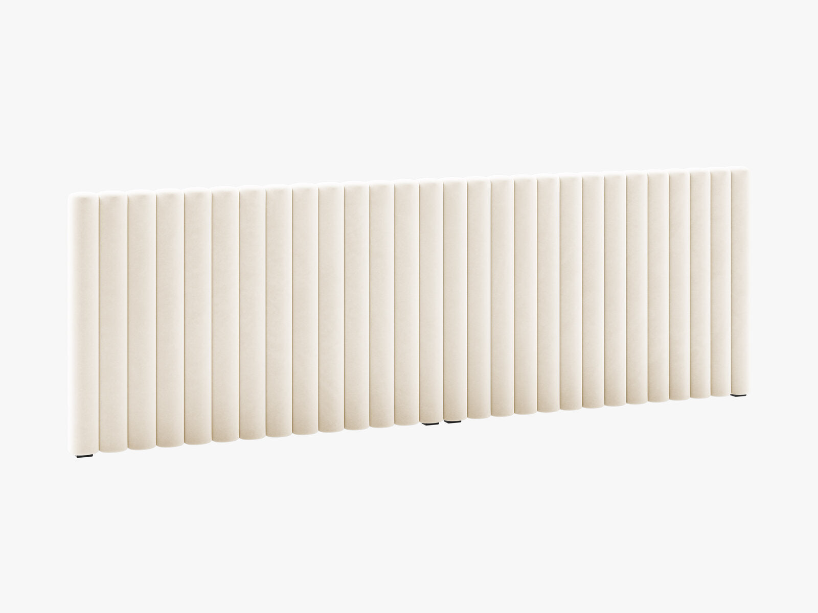 Micadoni Mistero Polster-Kopfteil Samt Paris Beige 280x95