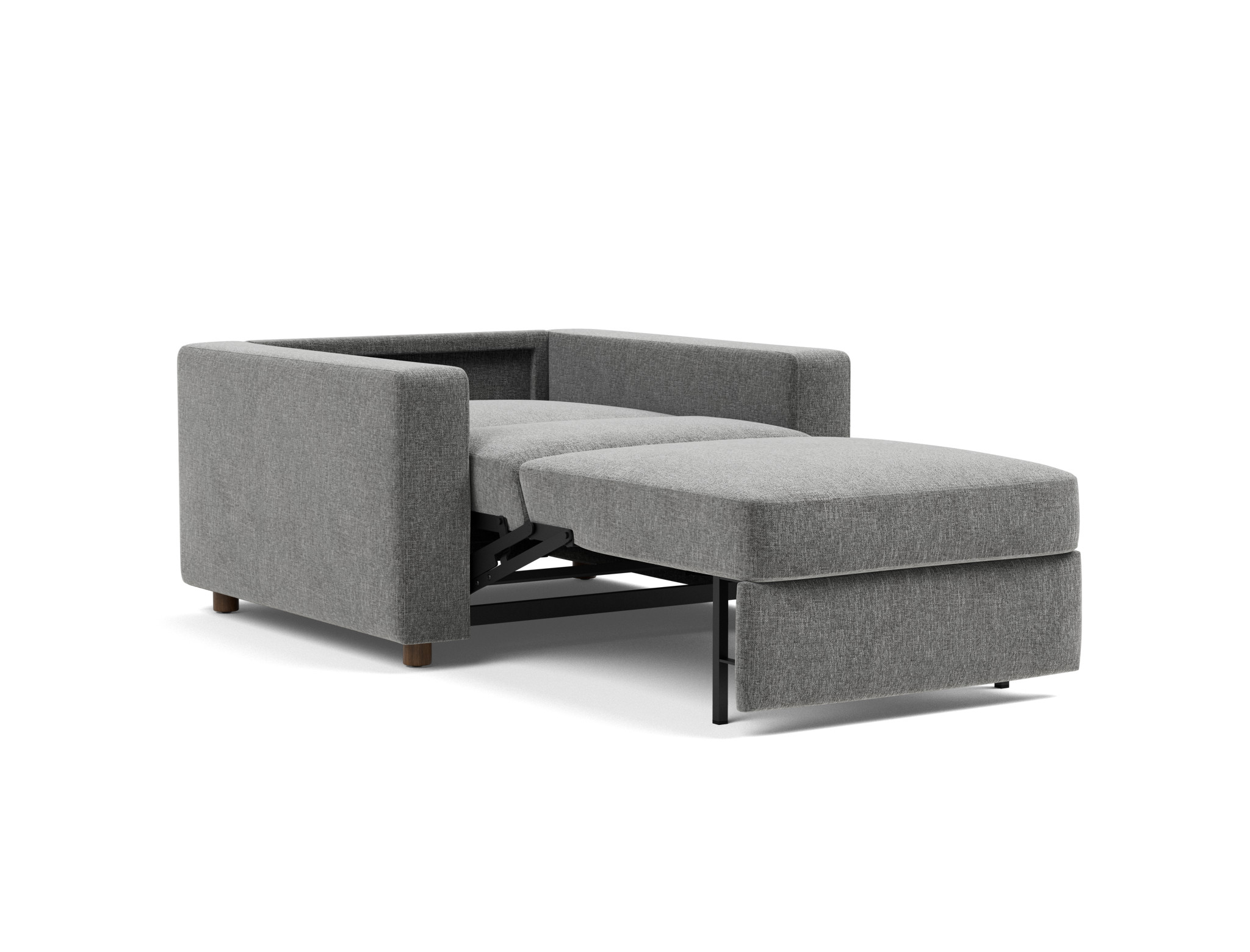 Schlafsessel Neah mit Standard-Armlehnen Strukturierter Stoff Twist 563-Charcoal