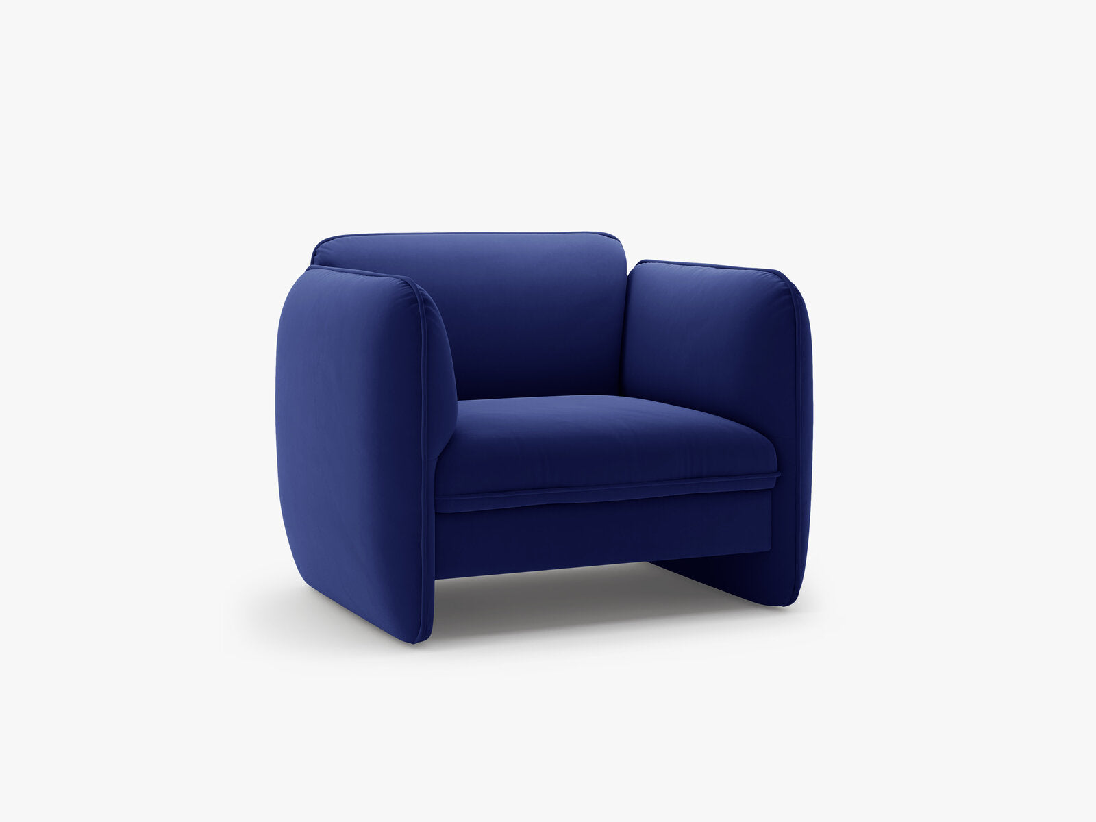 Micadoni Georgia Armsessel Samt Magic Velvet Kobalt