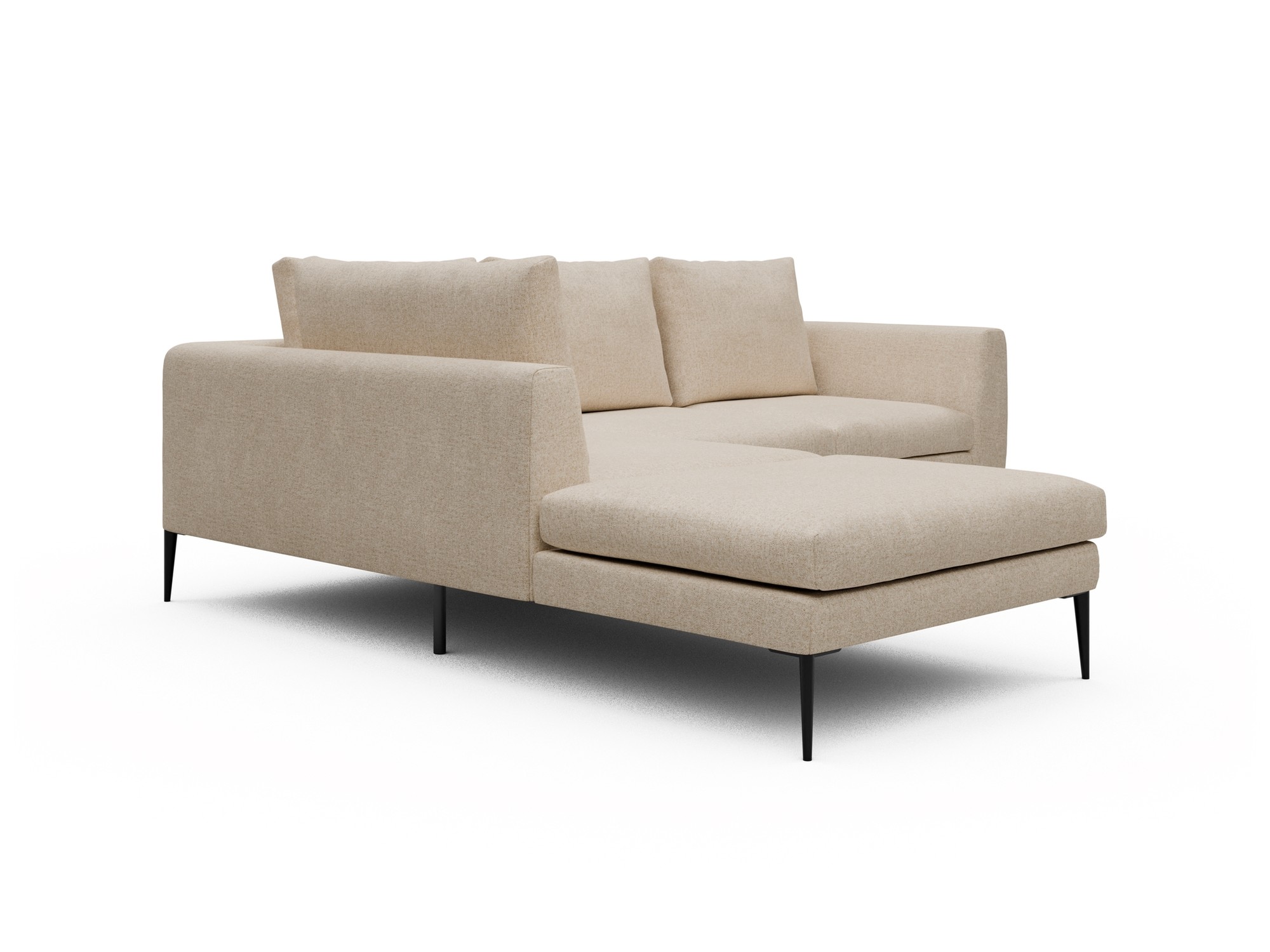 Skandi Home Ecksofa Paul Relax-Ecke links mit 2-Sitzer Casone-Natural-Beige moebelfaktor