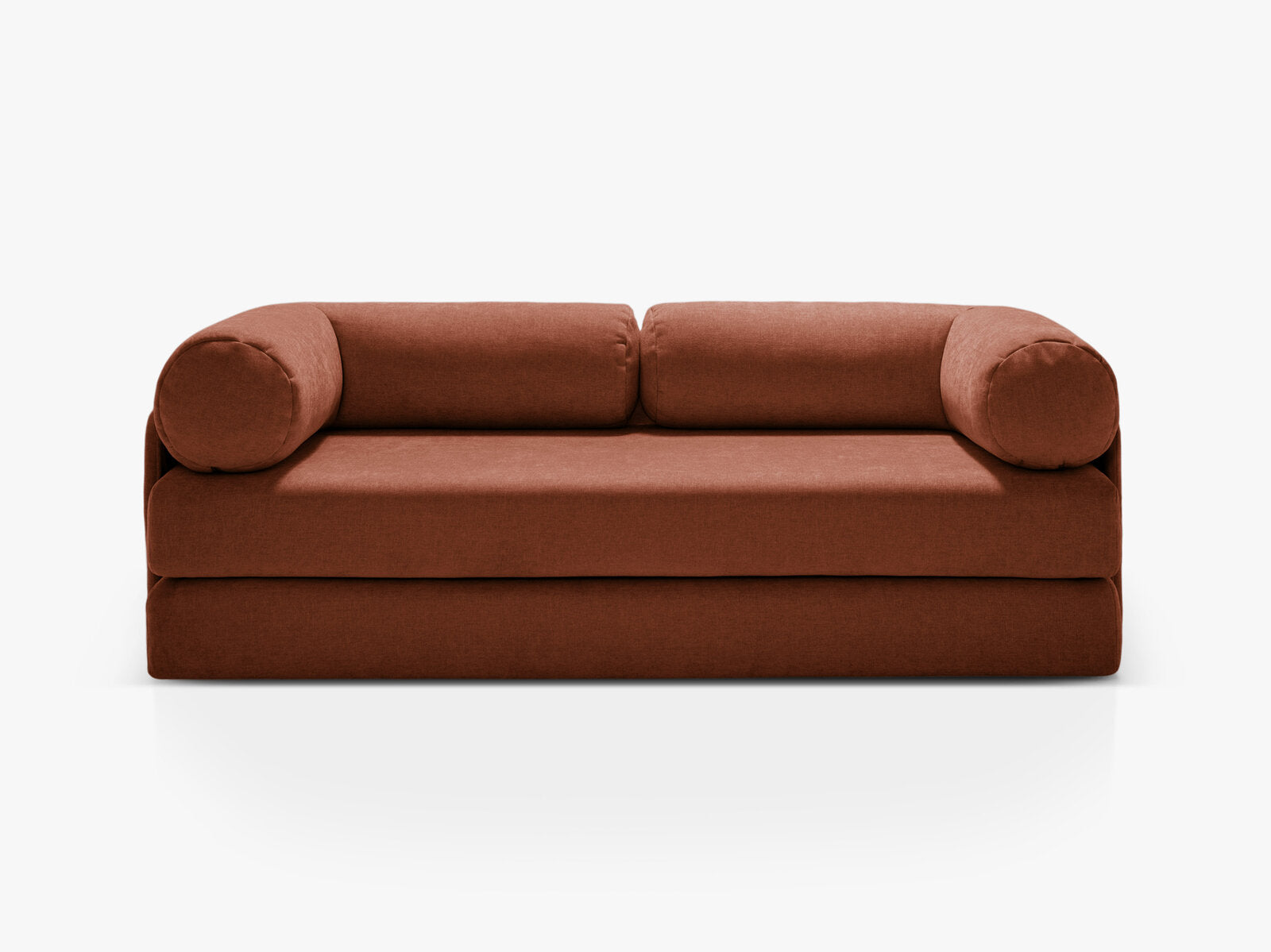 Micadoni Sofa Dreamy 3-Sitzer mit Schlaffunktion Strukturierter Stoff Liberty Ziegel