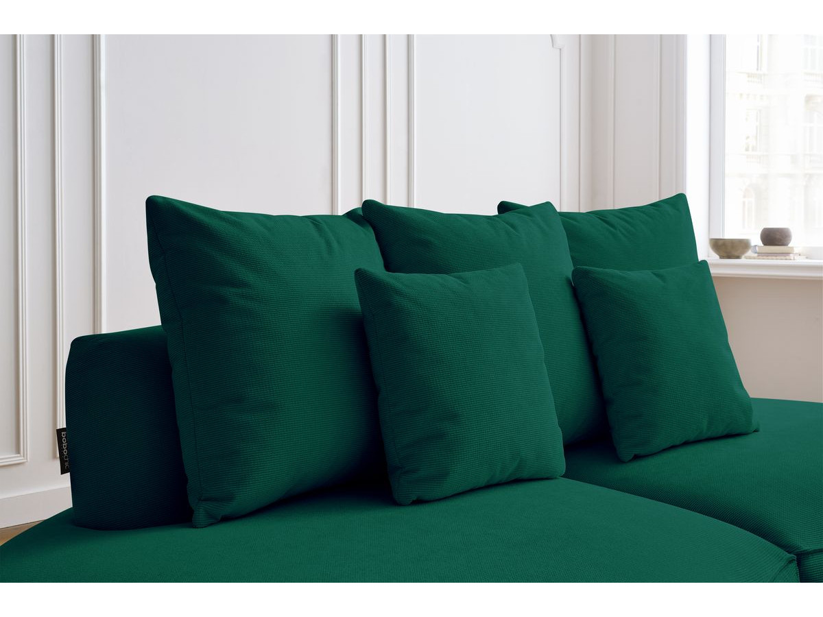 Bobochic Saint-germain Sofa 3-Sitzer Strukturstoff Grün
