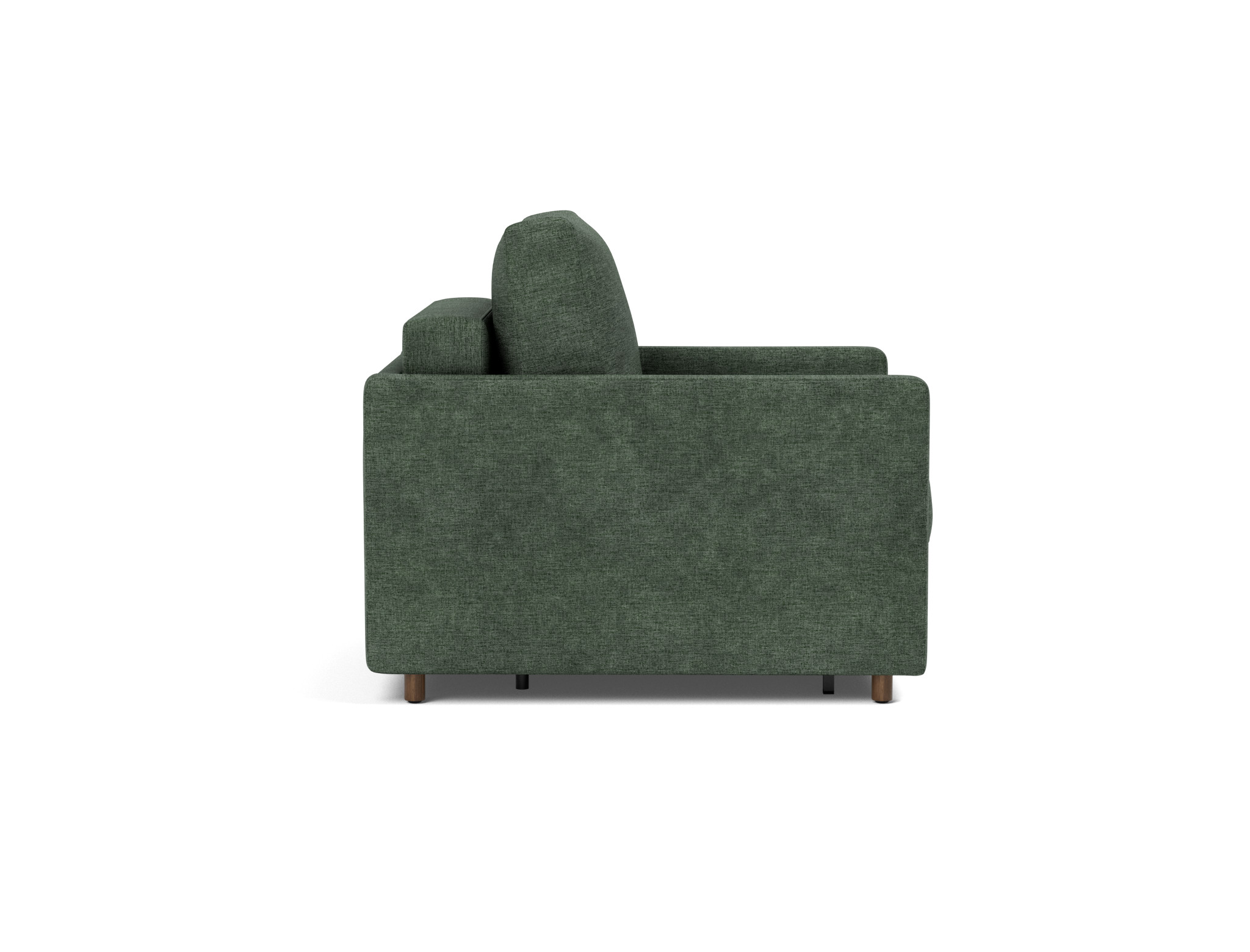 Schlafsessel Neah mit Slim-Armlehnen Flachgewebe Avella 281-Pine-Green