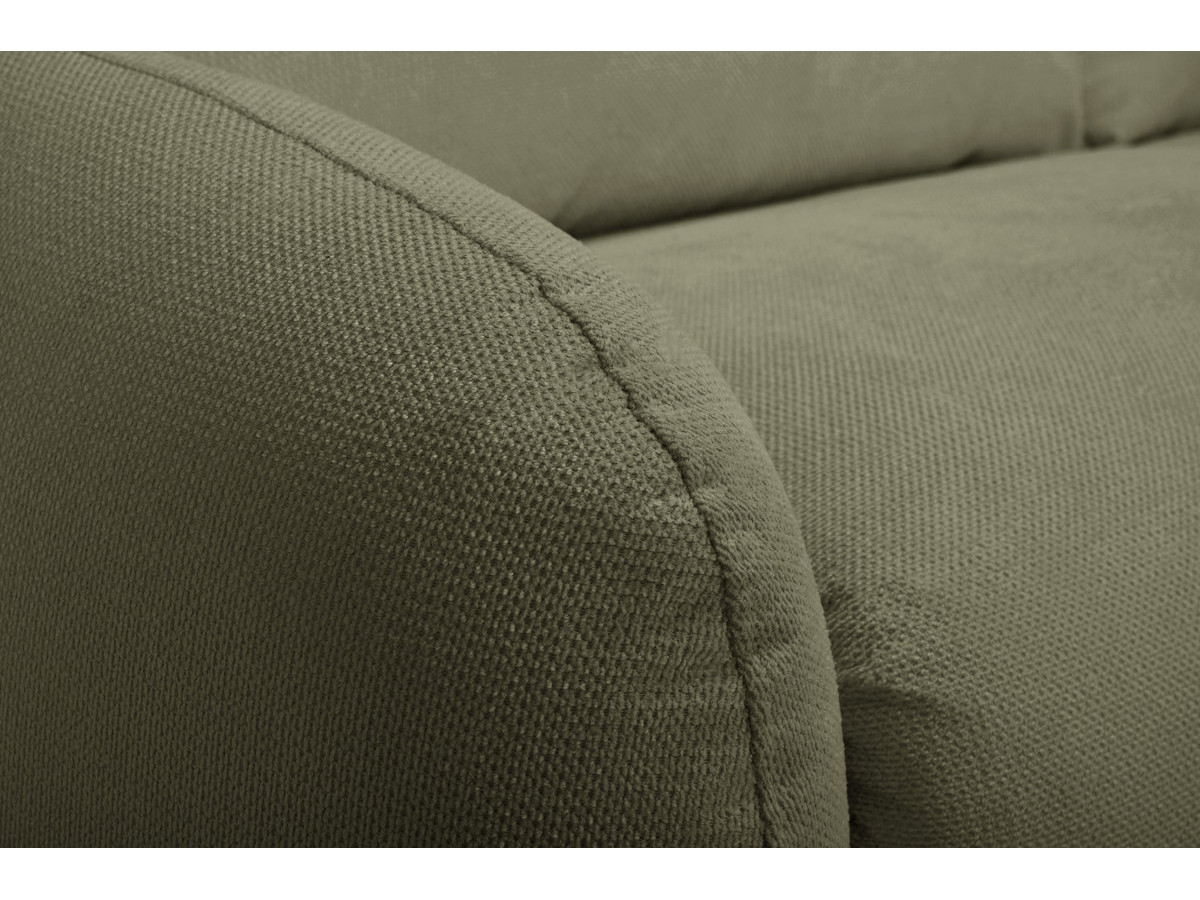 Bobochic Kenan Schlafsofa 3-Sitzer Stoff Grün, Liegefläche 160 × 196 cm