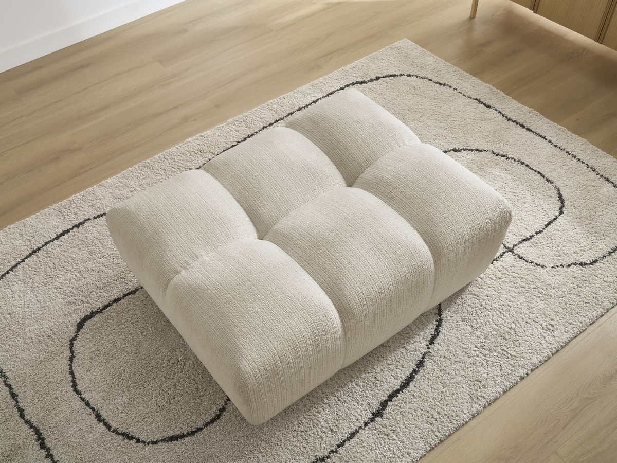 Bobochic Anakin Pouf Strukturstoff Beige