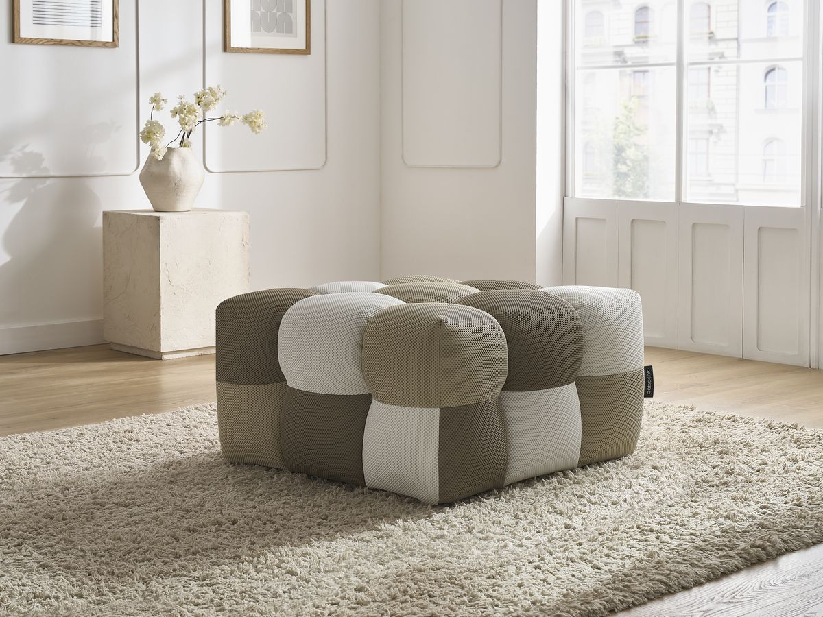 Bobochic Cloud Pouf Mesh-Stoff Mehrfarbig
