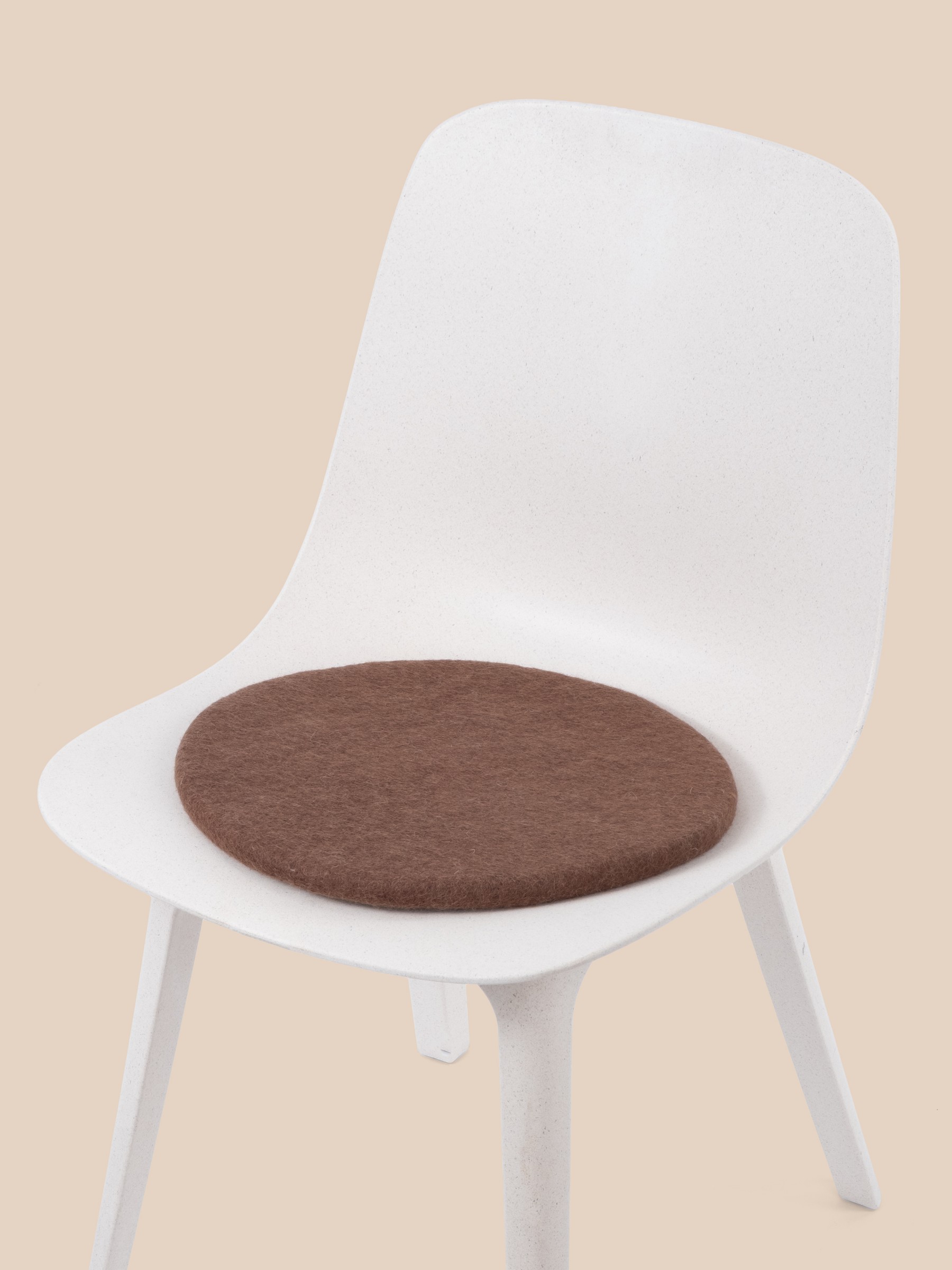 myfelt Egon Filz-Sitzauflage Braun Ø 36 cm