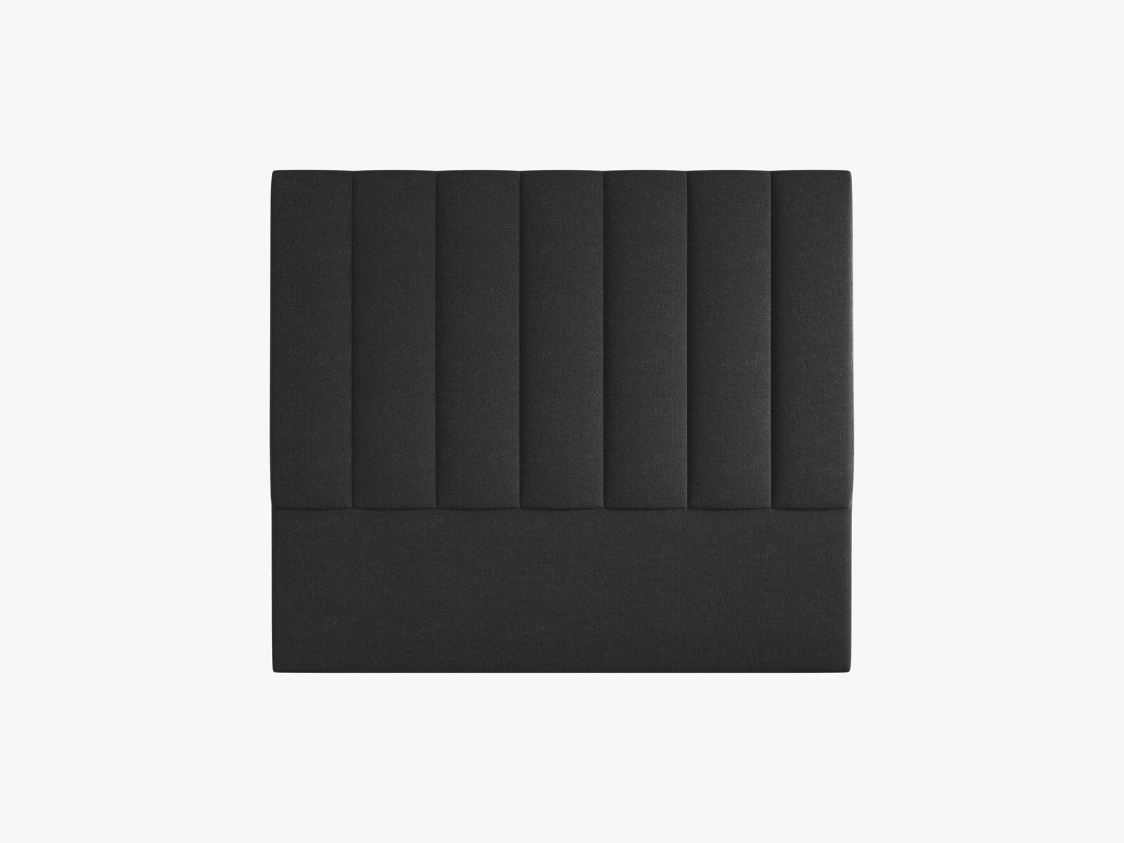 Micadoni Marl Samtiger Kopfteil 140 cm (H 120 cm) Chenille Eden Anthrazit 140x120