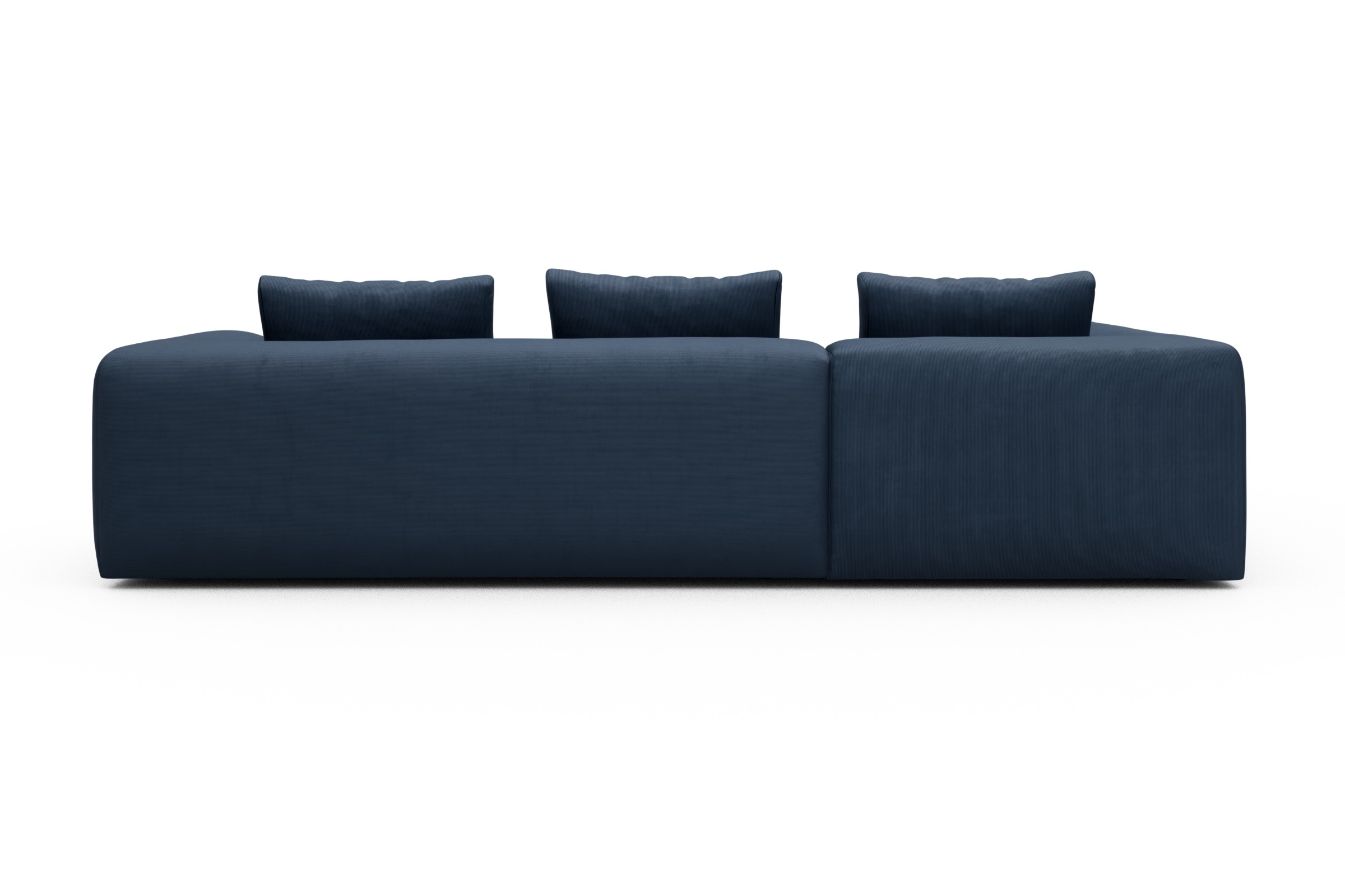Ecksofa Fred Relax-Ecke links mit 2,5-Sitzer Cordufine-Royal-Blue