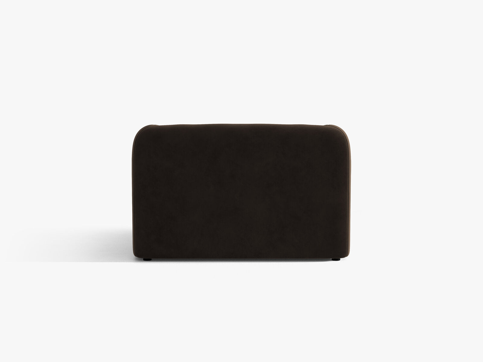 Micadoni Sessel Miley 1-Sitzer Samt Bluvel Dunkelbraun
