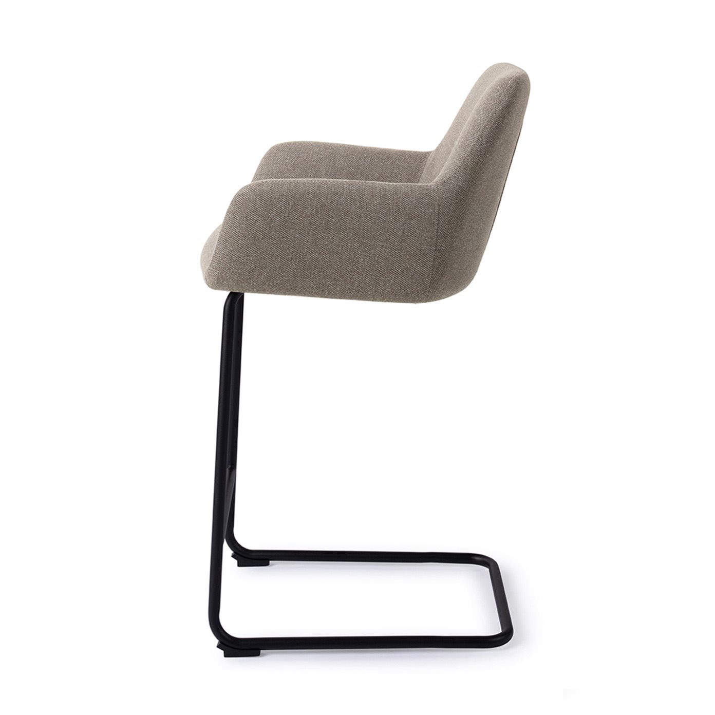 Jesper Home Barhocker Hiroo Foggy-Fusion Arch Schwarz Barhöhe (75cm)