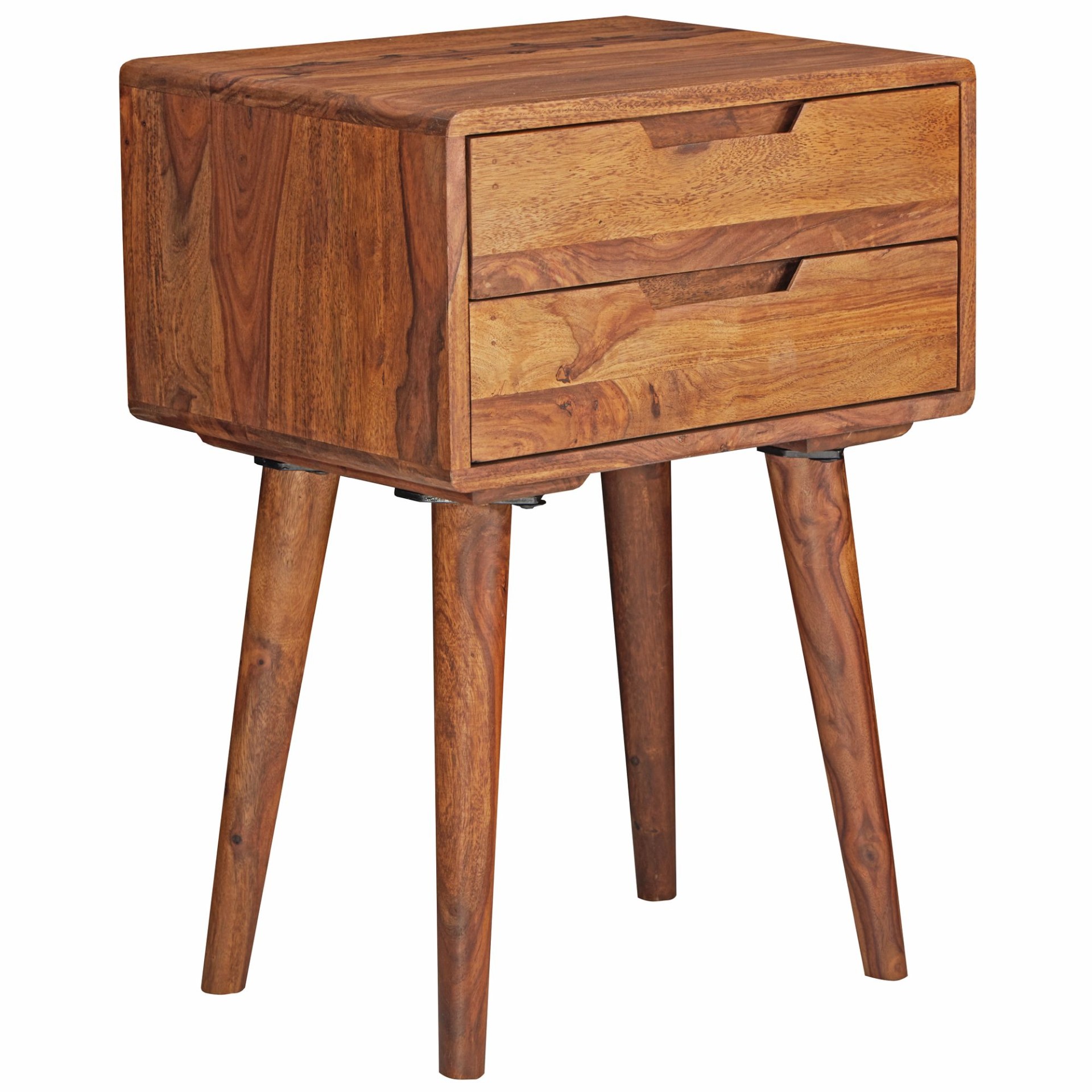 Nachttisch Bindslev Massivholz Braun 47 × 36 × 66 cm