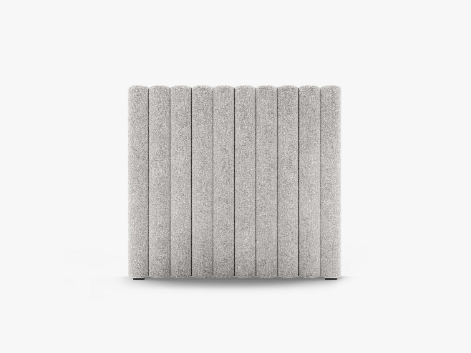 Micadoni Mistero Samtiger Kopfteil 80 cm Chenille Perfect Harmony Hellgrau 100x95