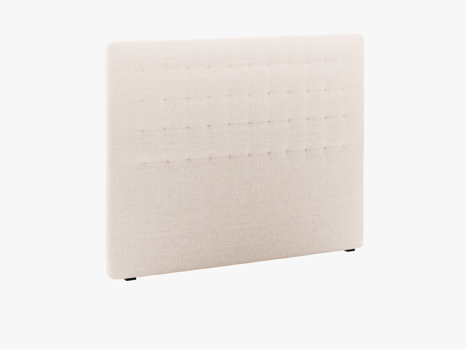 Micadoni Nova Samtiger Kopfteil 120 cm (H 120 cm) Strukturierter Stoff Liberty Beige 160x120