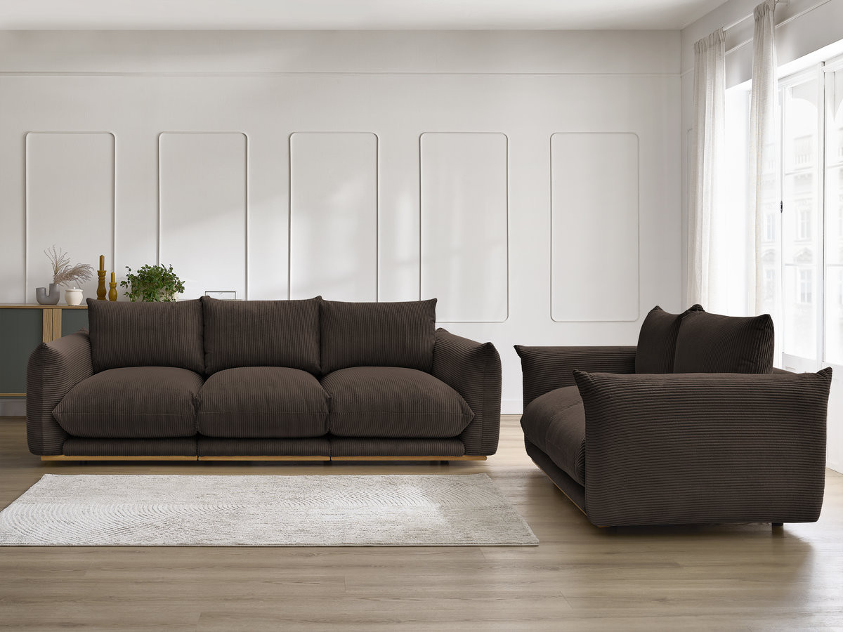 Bobochic Ernest Sofa 5-Sitzer Cordsamt Braun