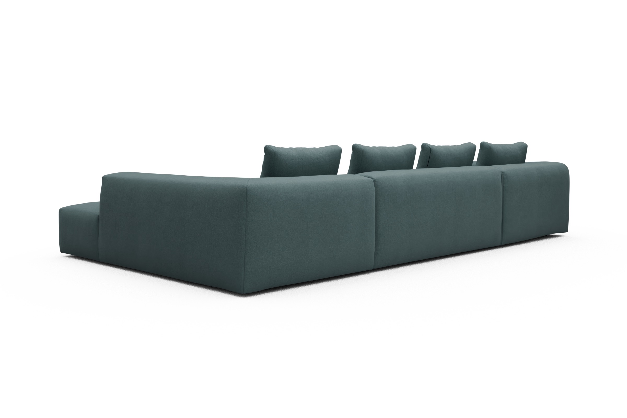 Wohnlandschaft Fred Relax-Ecke rechts mit 2-Sitzer und Chaiselongue links Satya-Niagara