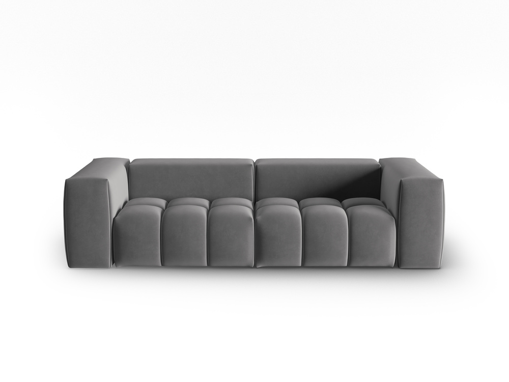 Cosmopolitan Design Sofa Verona 3-Sitzer Samt Casino Anthrazit