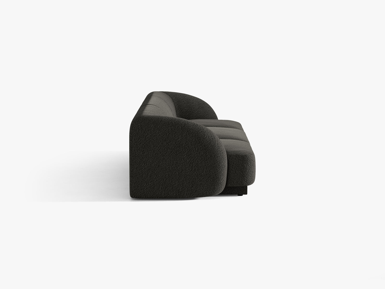 Micadoni Sofa Miley 3-Sitzer Boucle Baloo Braun