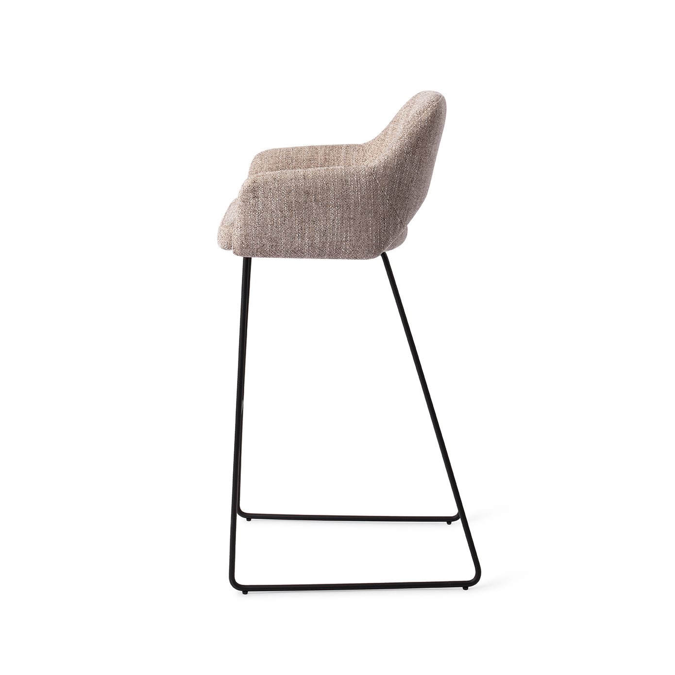 Jesper Home Barhocker Yanai Biscuit-Beach Slide Schwarz Tresenhöhe (65cm)
