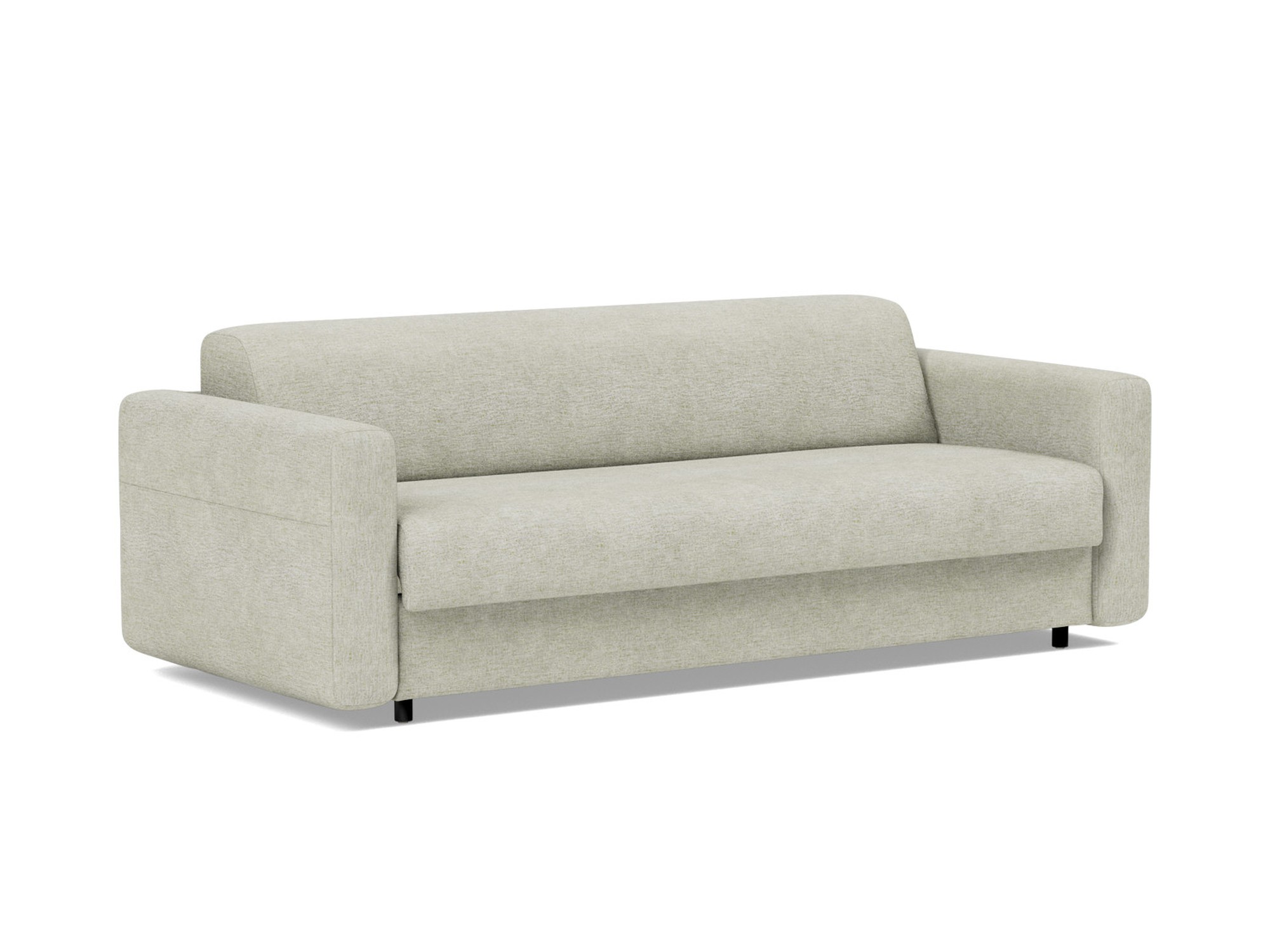 Schlafsofa Killian mit Taschenfederkernmatratze 160 Flachgewebe Avella 280-Sand