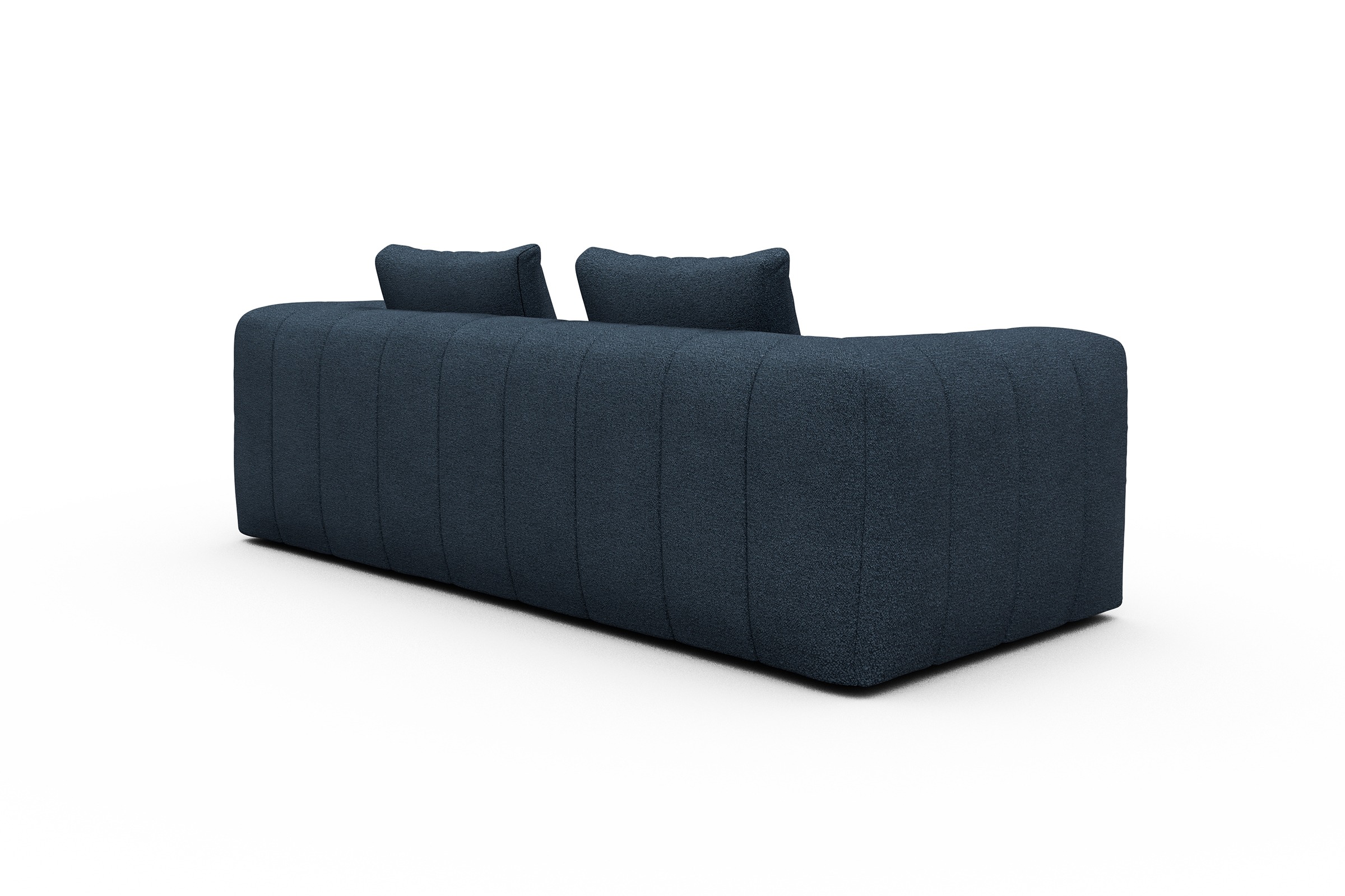 Sofa Hugo 3-Sitzer Boucle-Blue