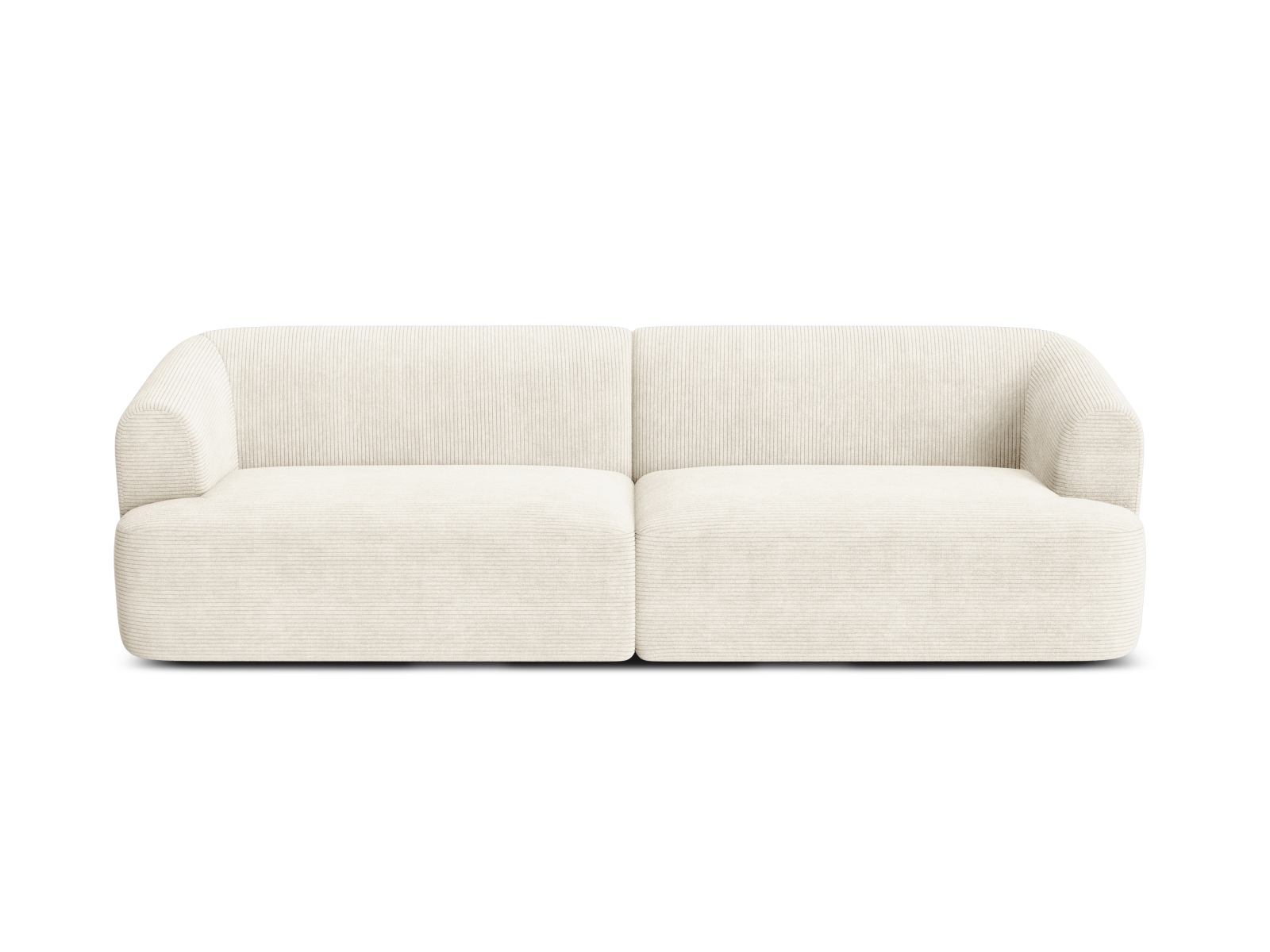 Cosmopolitan Design Sofa Campi 4-Sitzer Kord Lincoln D Helles Beige