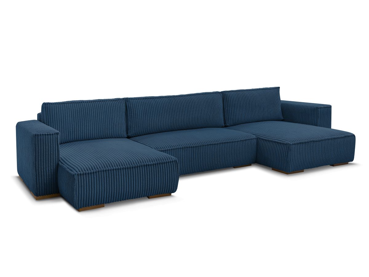 Bobochic Chelsea Wohnlandschaft Breitcord weich Dunkelblau