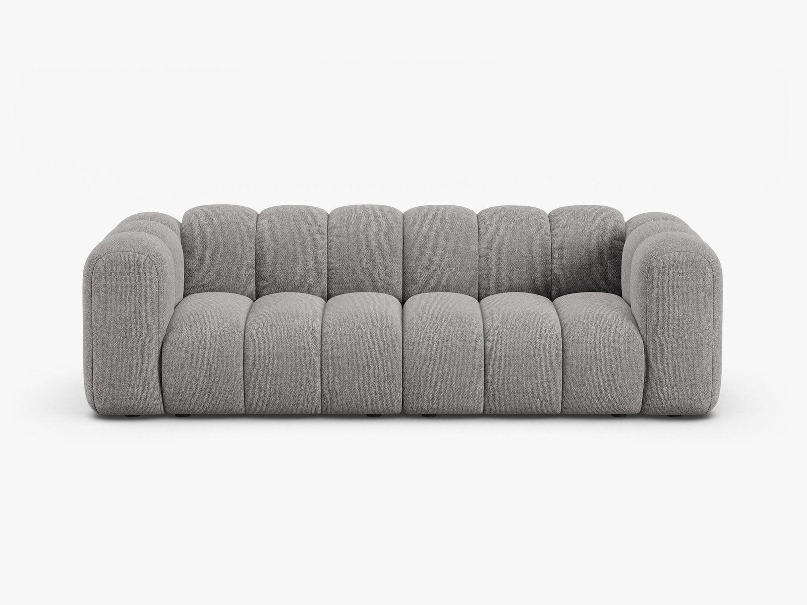 Micadoni Sofa Lupine 3-Sitzer Chenille Eden Hellgrau
