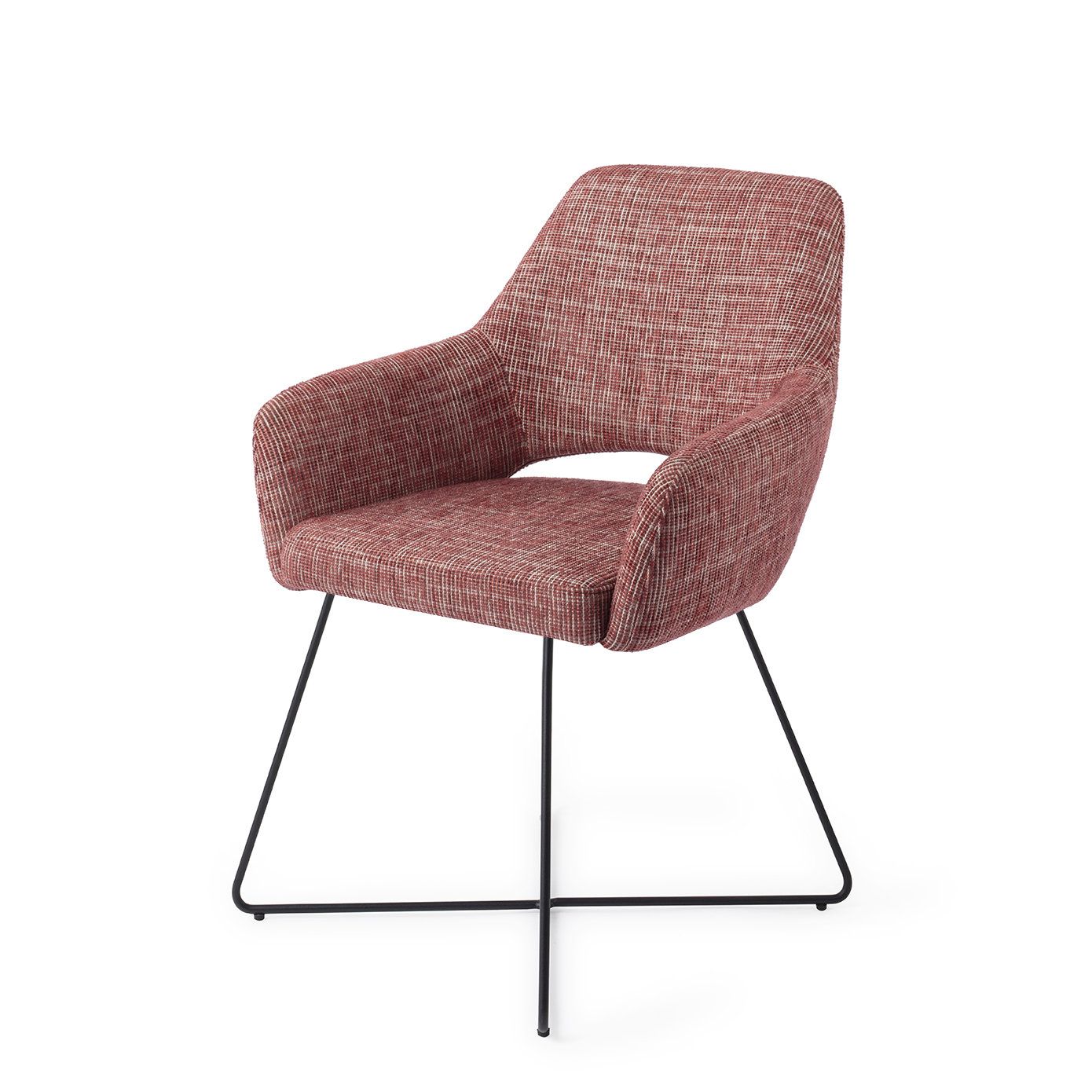 Jesper Home Esszimmerstuhl Yanai Berry Bars Cross Schwarz