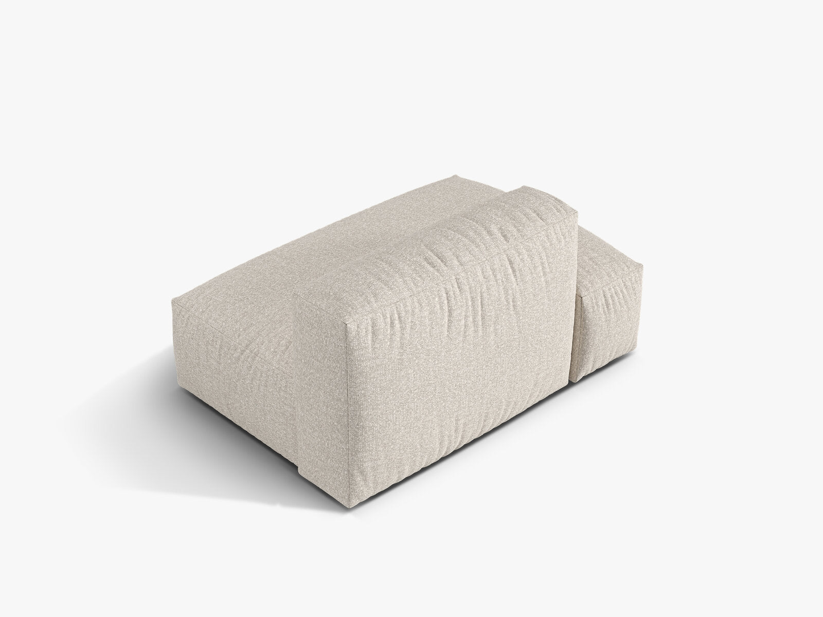 Micadoni Ecksofa-Modul Martina 1-Sitzer Links Boucle Monet Beige
