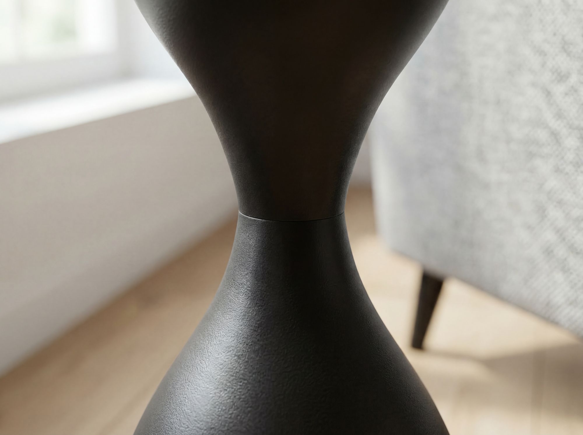Beistelltisch Raudsand Schwarz Ø 23 cm