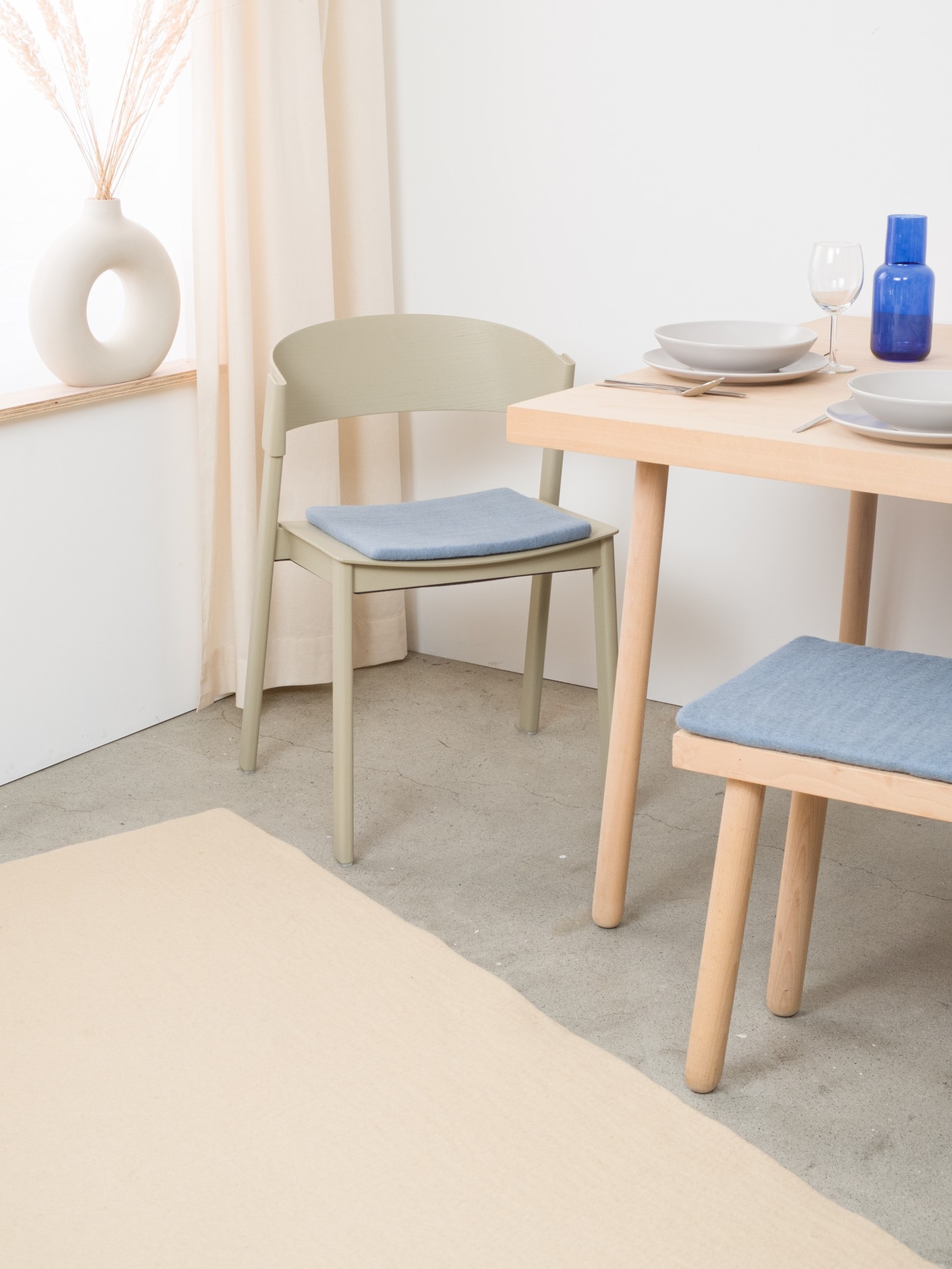 myfelt Mia - Flache Sitzauflage quadratisch