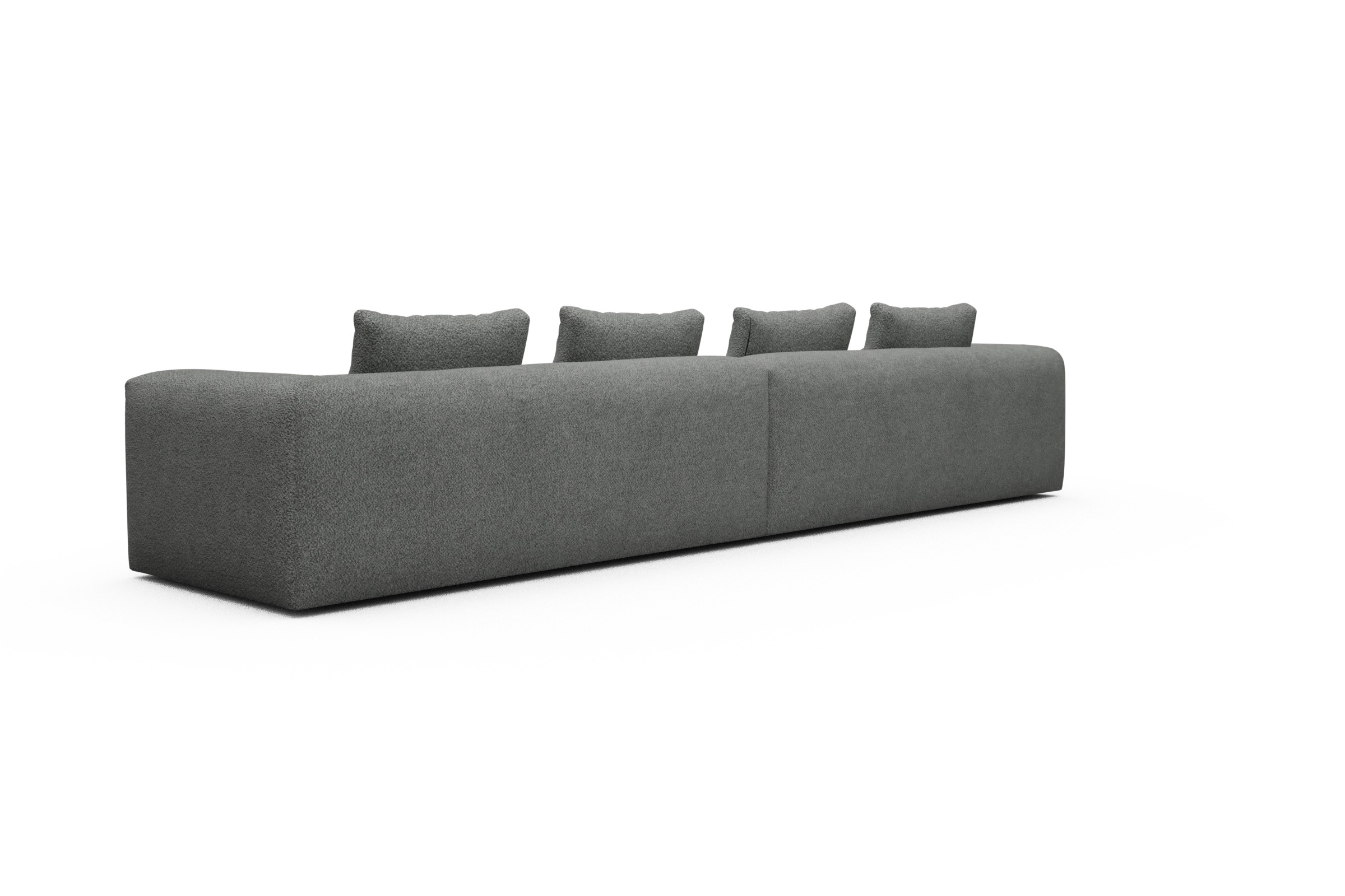 Sofa Modulares XXL Sofa Fred 5-Sitzer Vanora-Warm-Grey