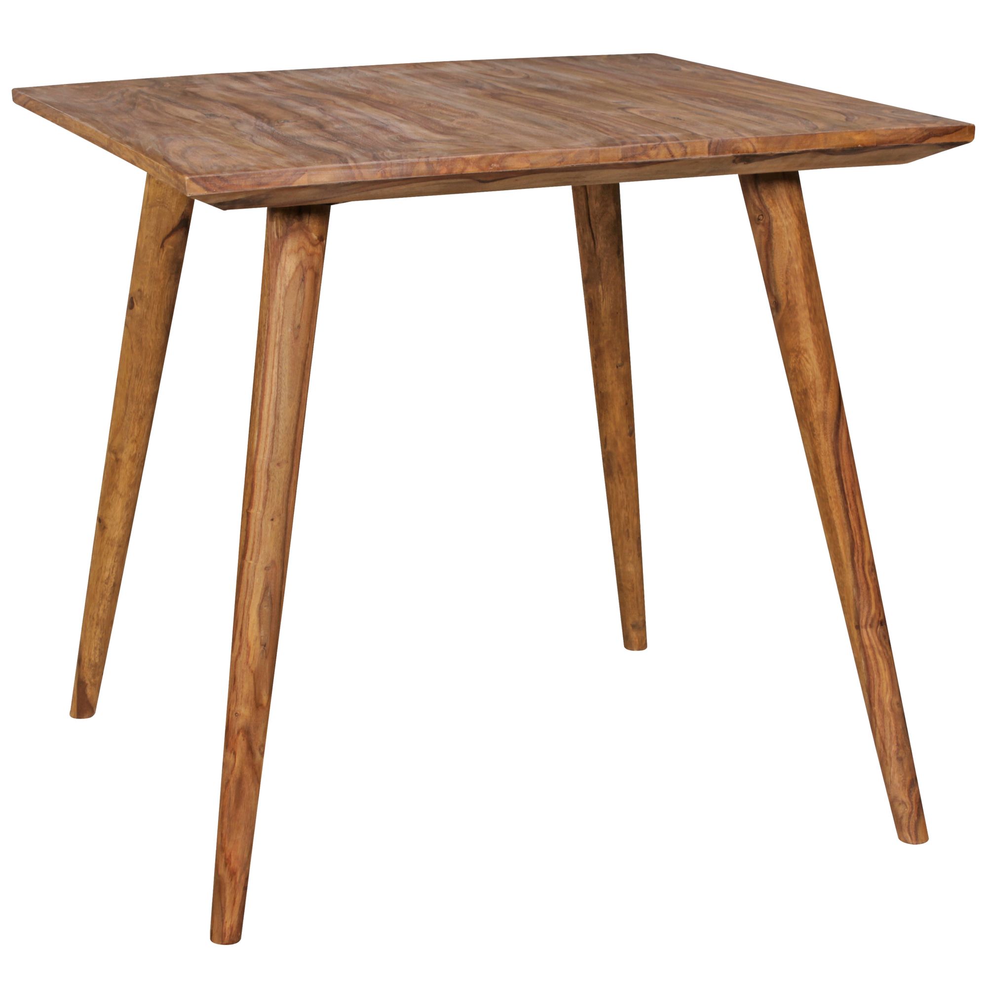 Esstisch Bindal Massivholz Dunkelbraun 80 × 80 cm