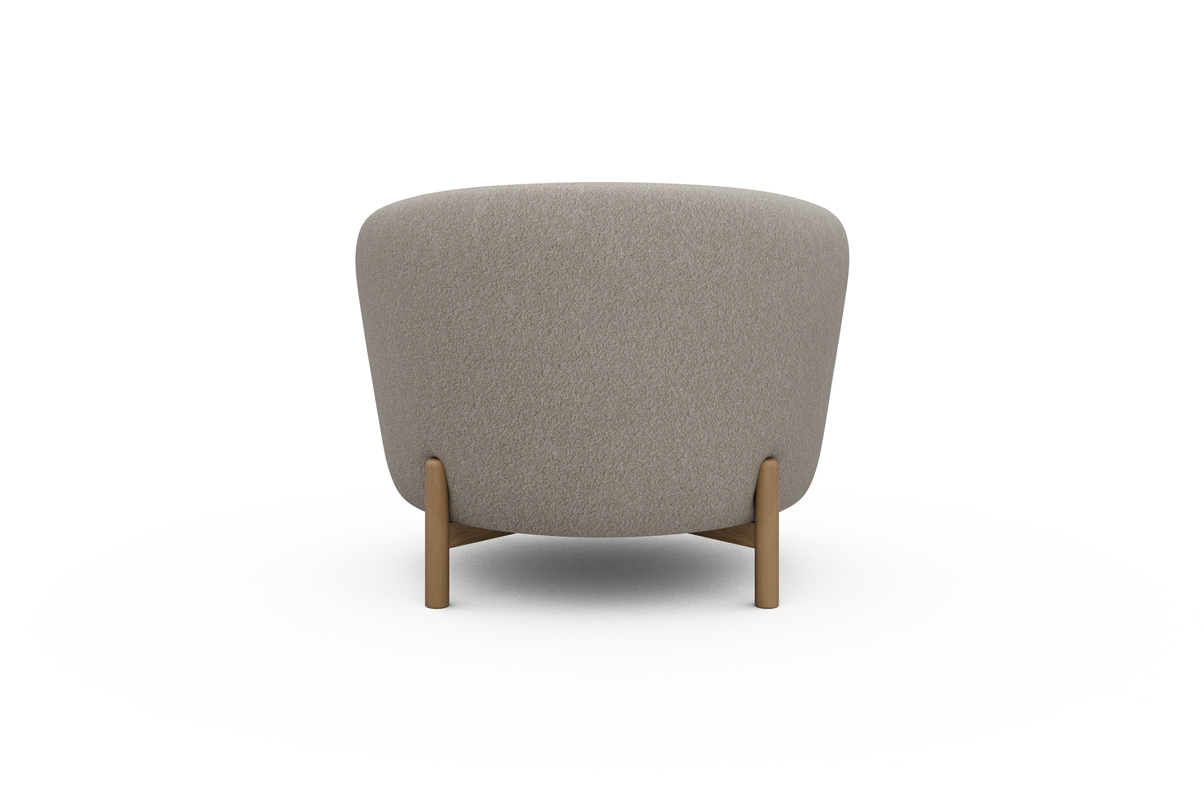 Sessel Ronda Holzbeine Eiche Natur Aivi-Lace-Beige