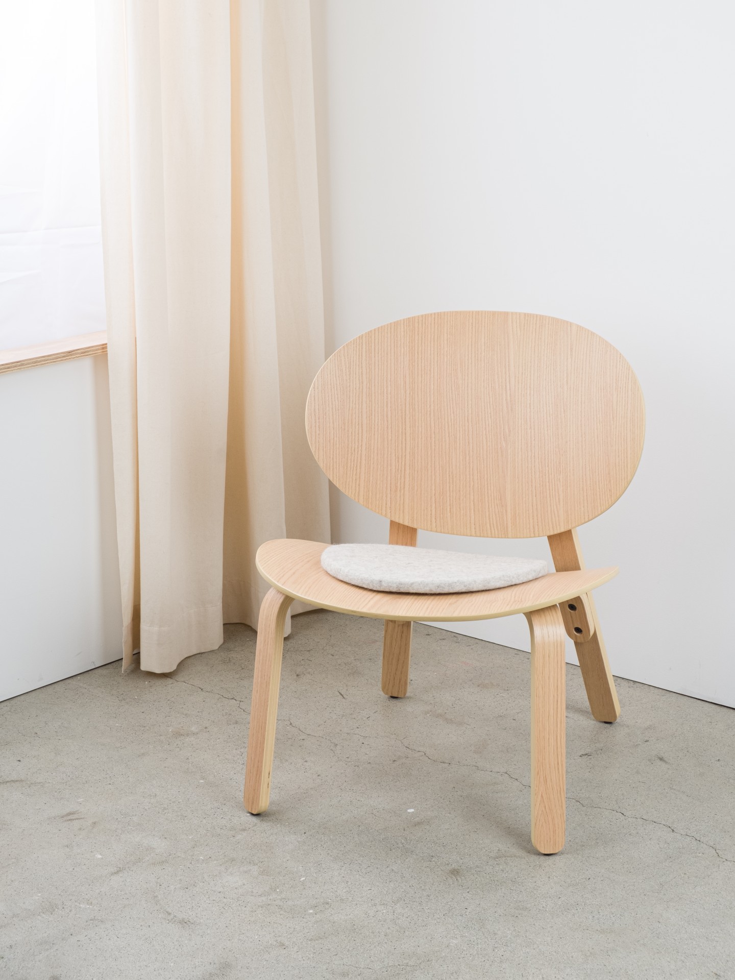 myfelt Bela - Flache Sitzauflage rund