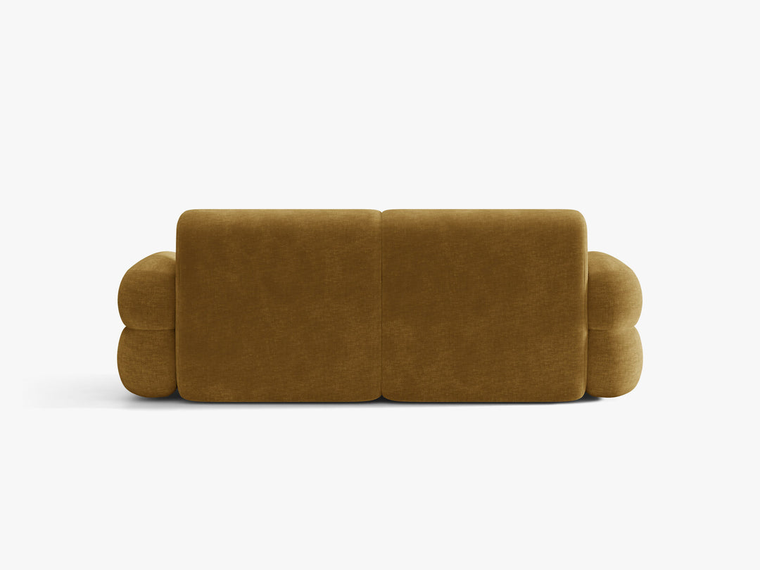 Micadoni Neo Sofa 3-Sitzer Chenille Golden Senf
