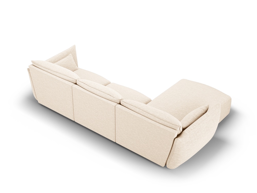 Cosmopolitan Design Ecksofa Matera 4-Sitzer Chenille Eden Helles Beige Links